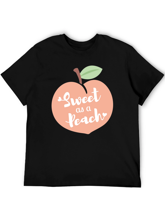 Sweet as a Peach Graphic T-Shirt - Trendy Summer Tee