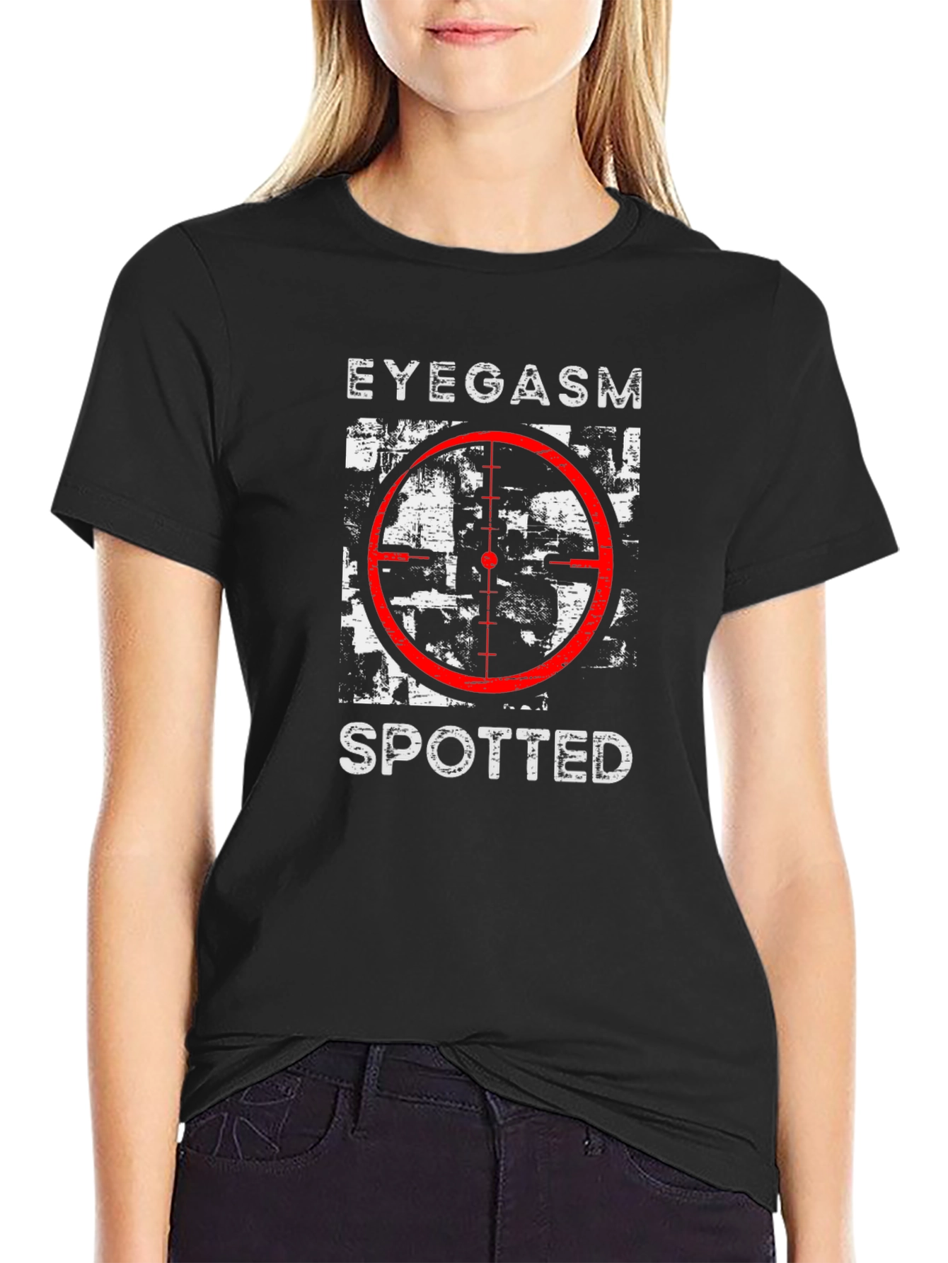 Eyegasm Spotted Graphic Tee - Mens Black T-Shirt