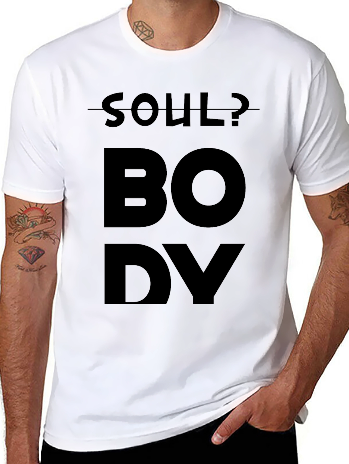 Soul or Body Black Graphic Tee