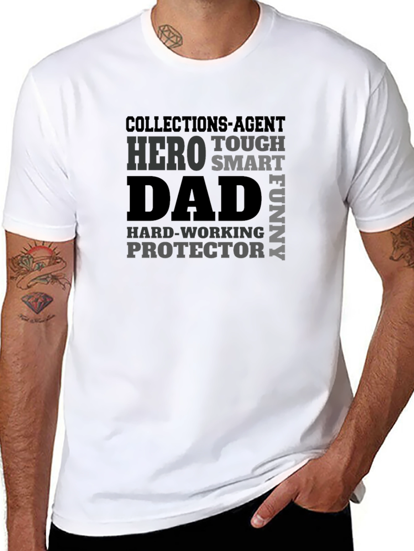 Dad Hero T-Shirt - Collections Agent Fathers Day Gift