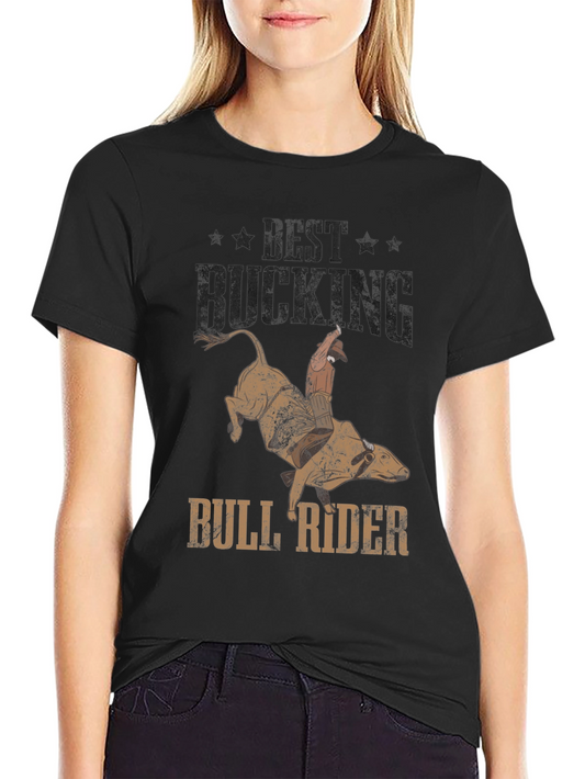Best Bucking Bull Rider T-Shirt - Western Rodeo Graphic Tee
