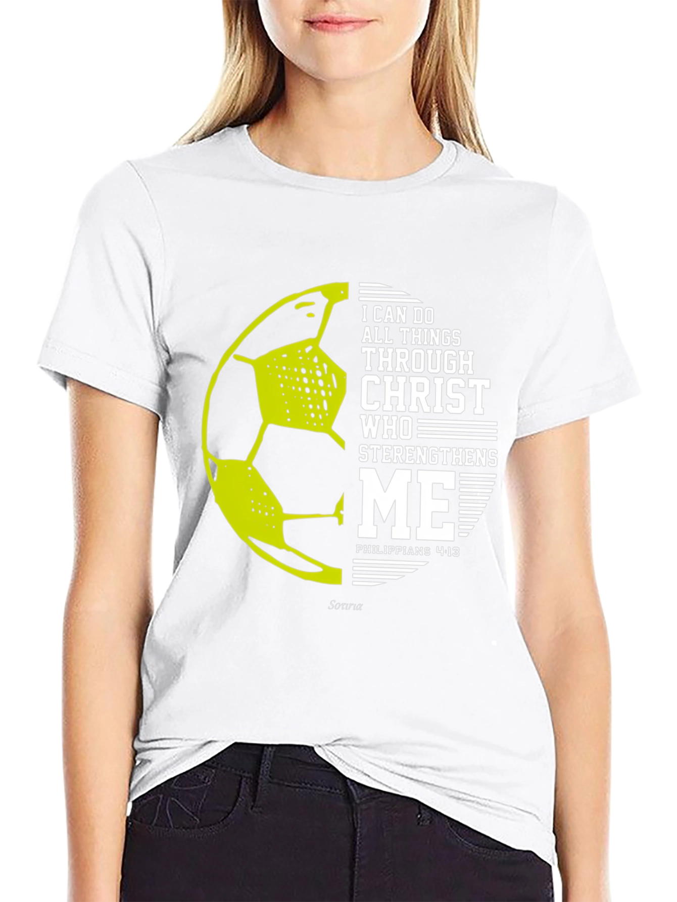 Christian Soccer T-Shirt - Philippians 4:13