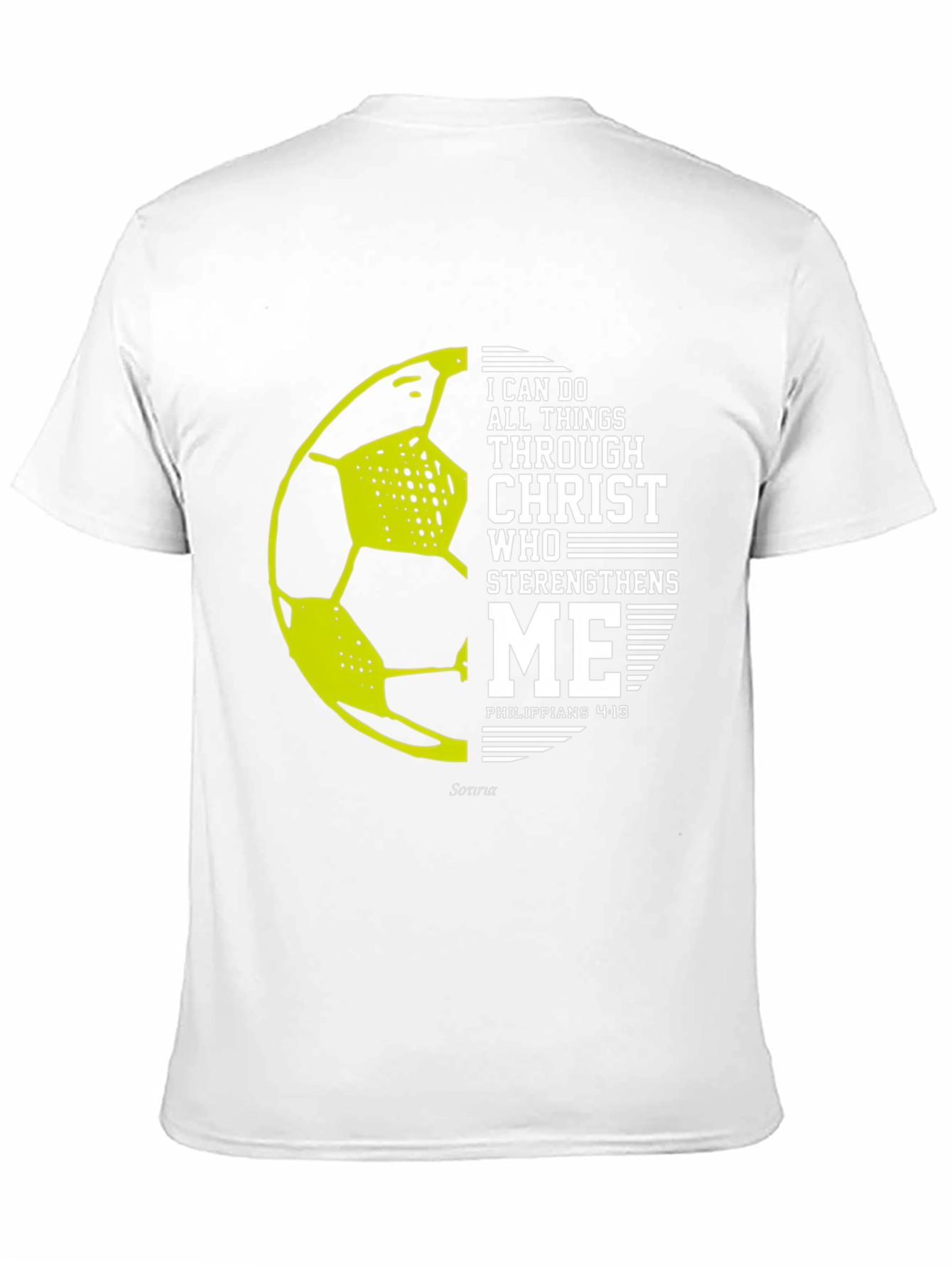 Christian Soccer T-Shirt - Philippians 4:13