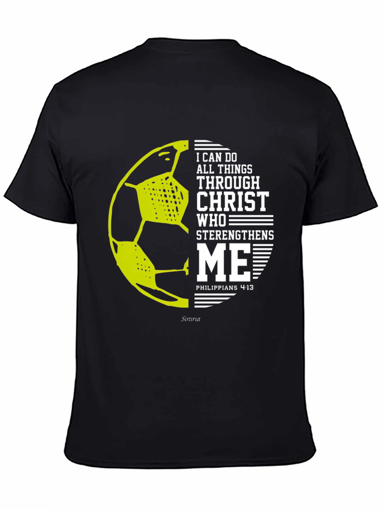 Christian Soccer T-Shirt - Philippians 4:13