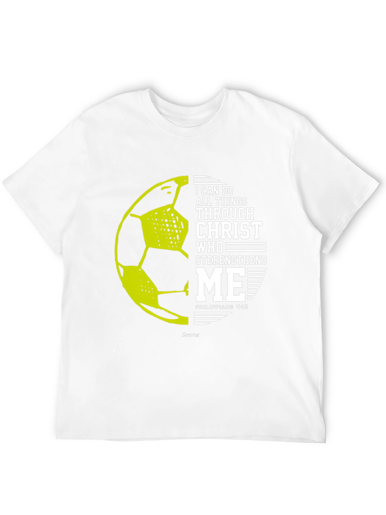 Christian Soccer T-Shirt - Philippians 4:13