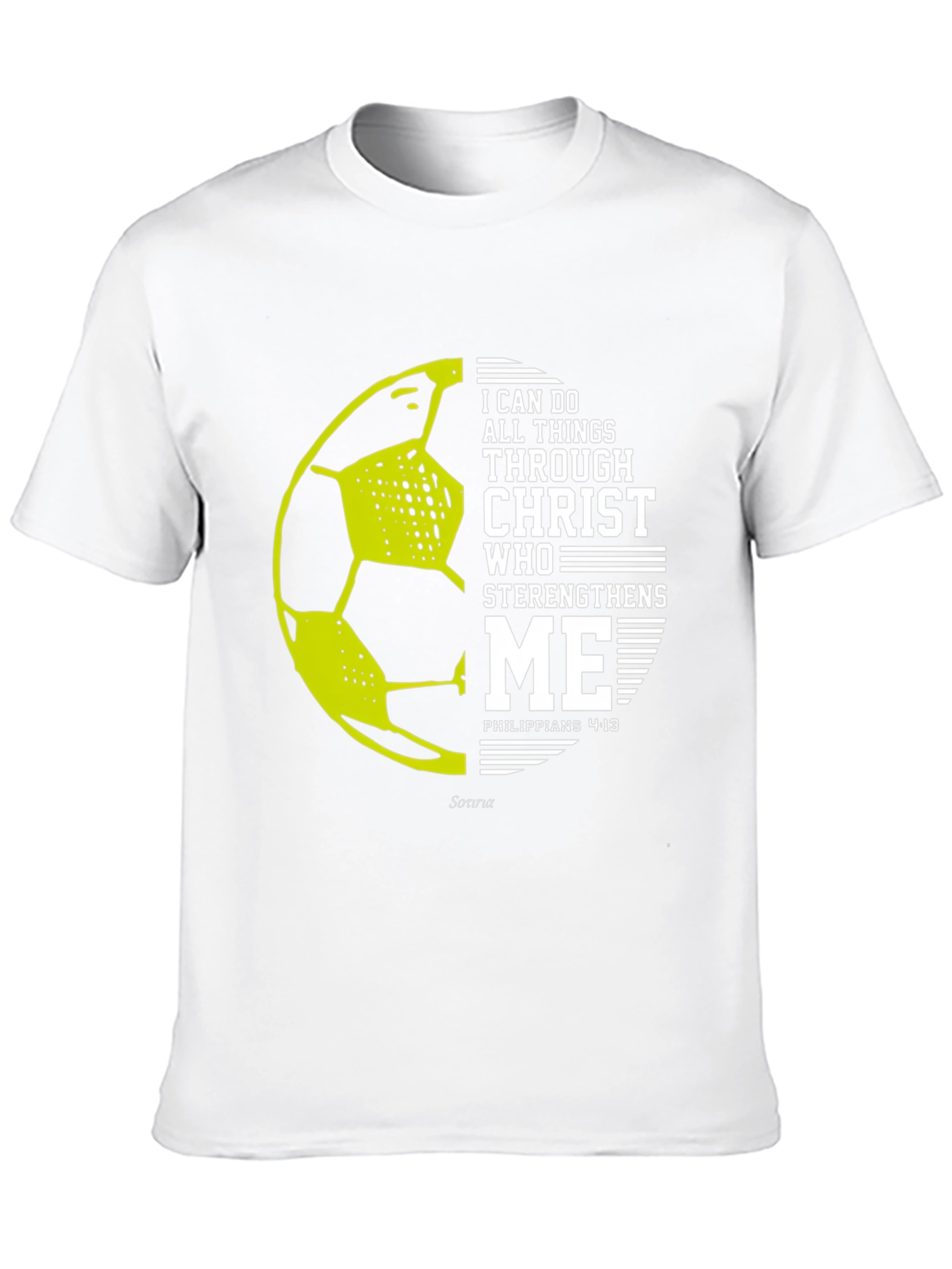 Christian Soccer T-Shirt - Philippians 4:13