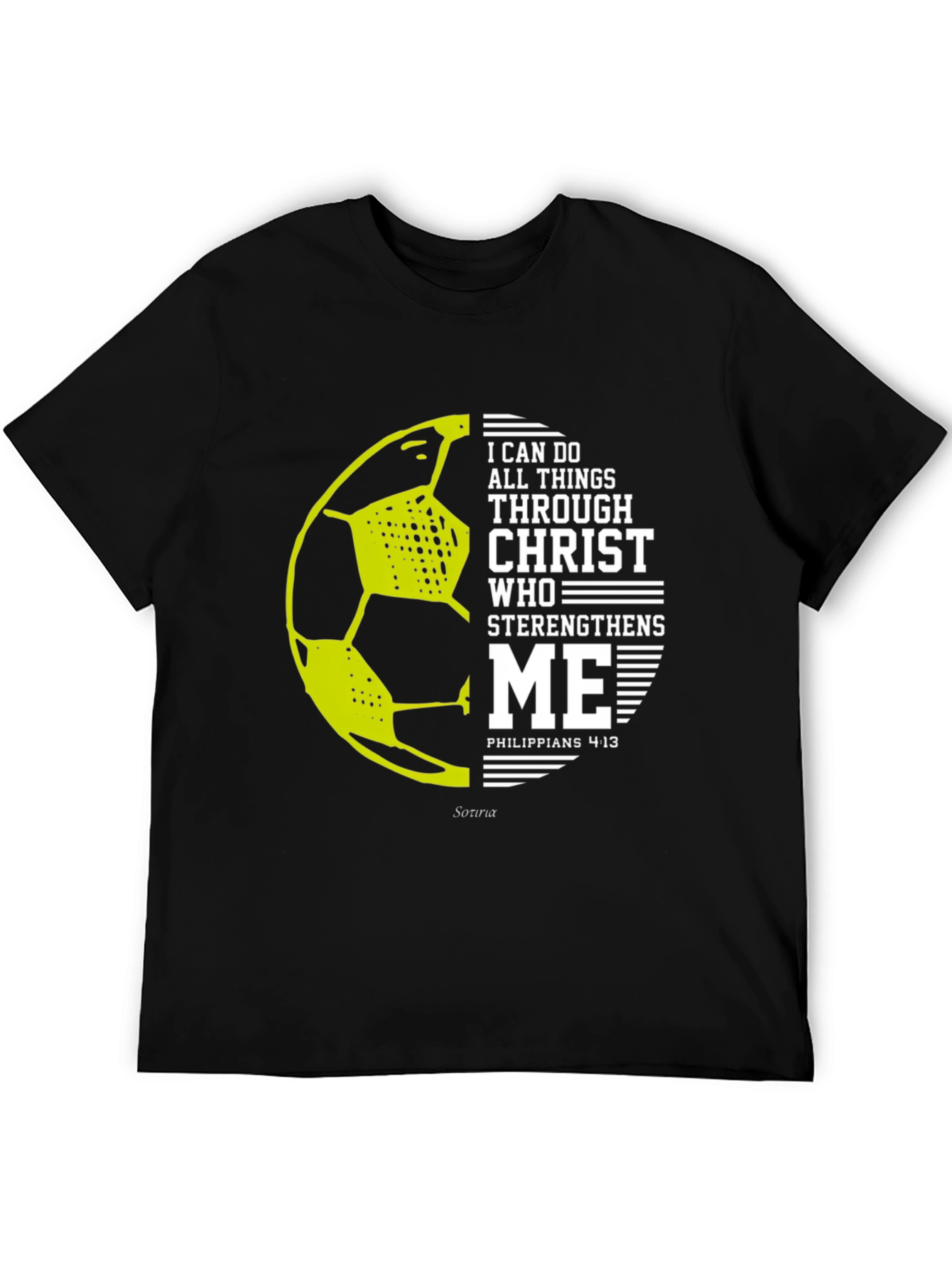 Christian Soccer T-Shirt - Philippians 4:13