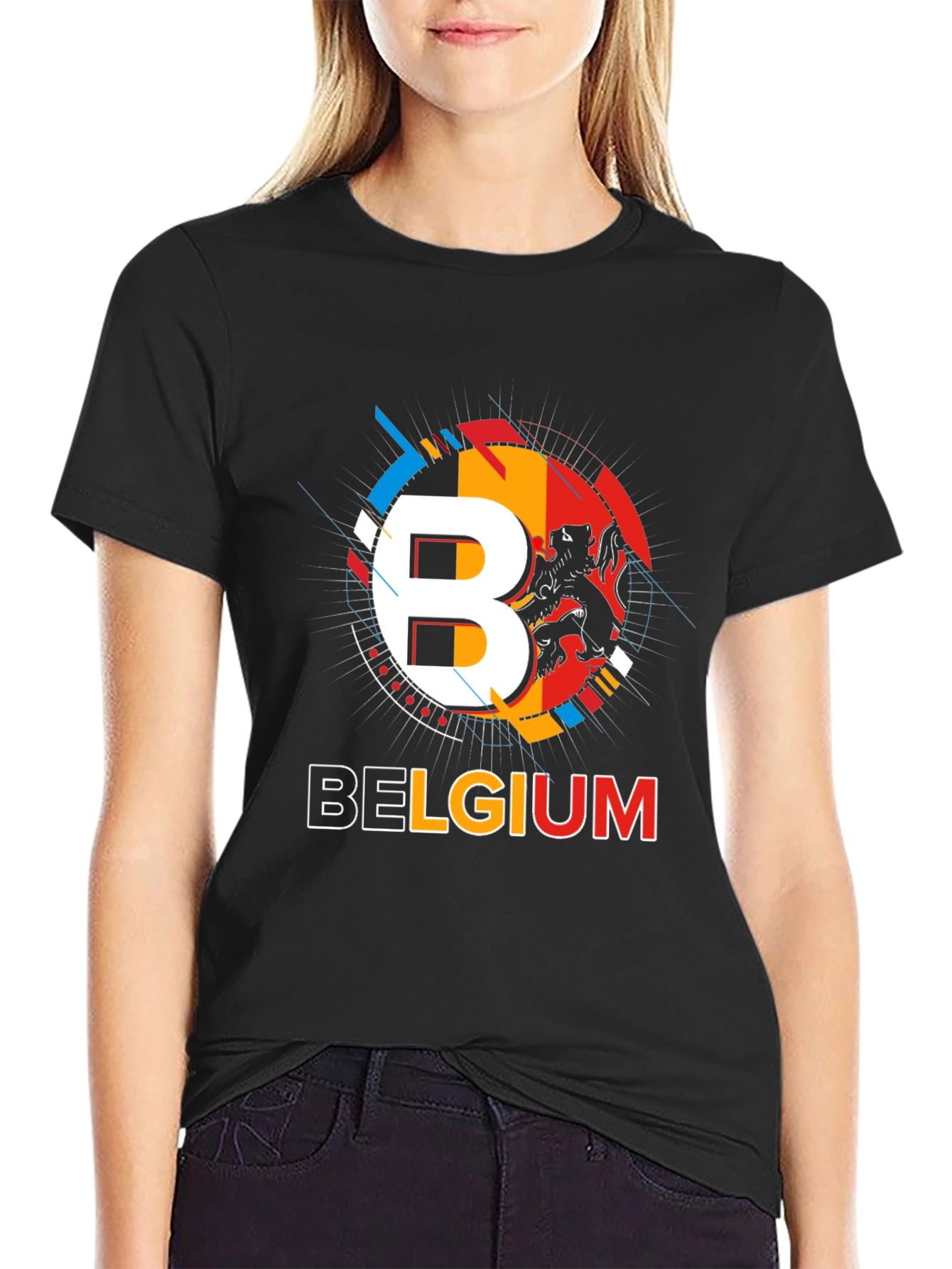 Belgium Pride Graphic Tee - Black