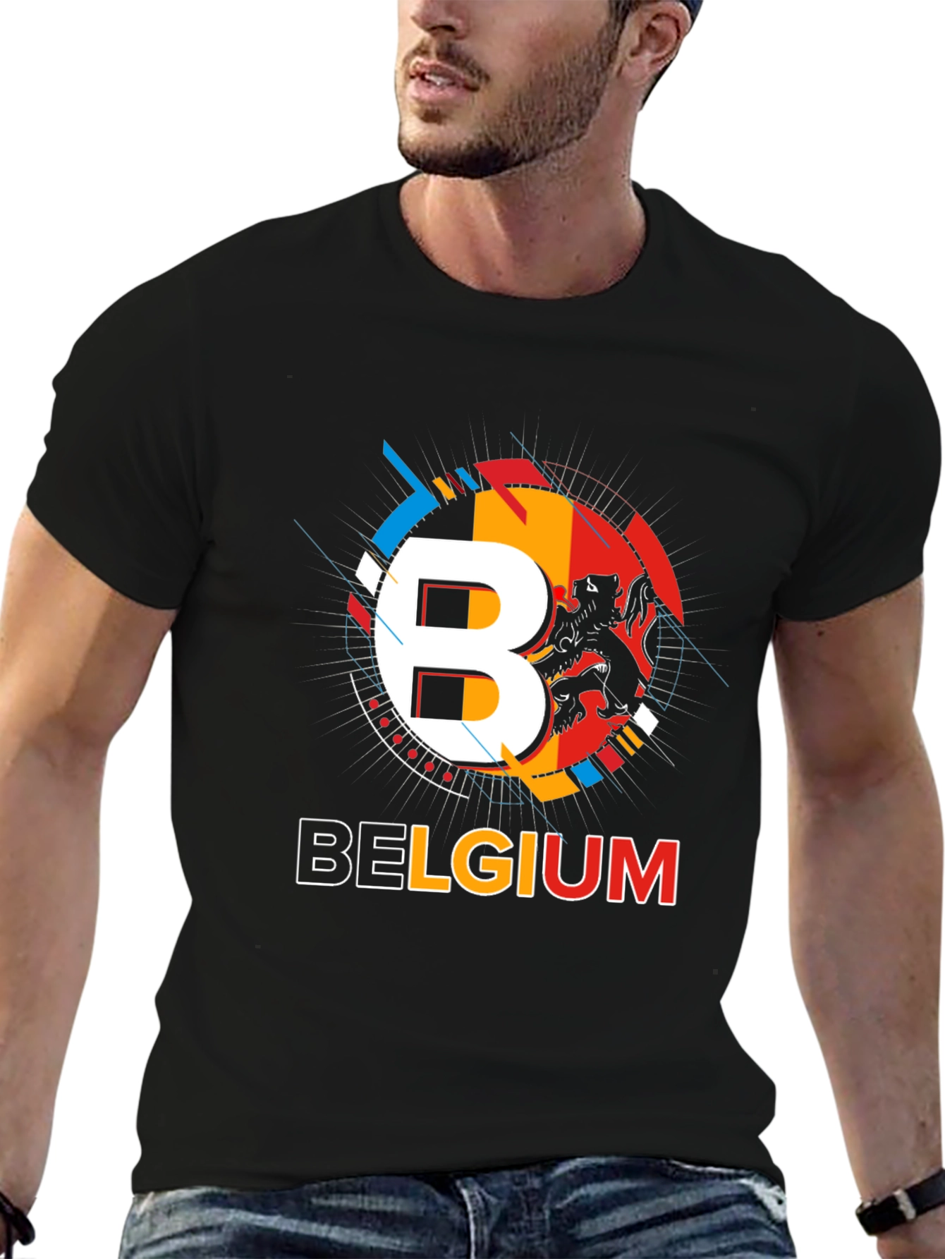 Belgium Pride Graphic Tee - Black