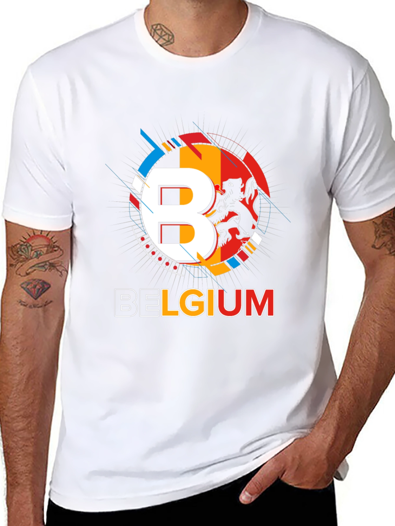 Belgium Pride Graphic Tee - Black