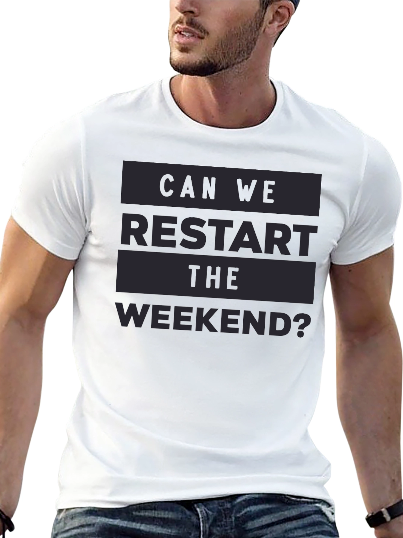 Restart The Weekend Graphic Tee - Relaxed Fit