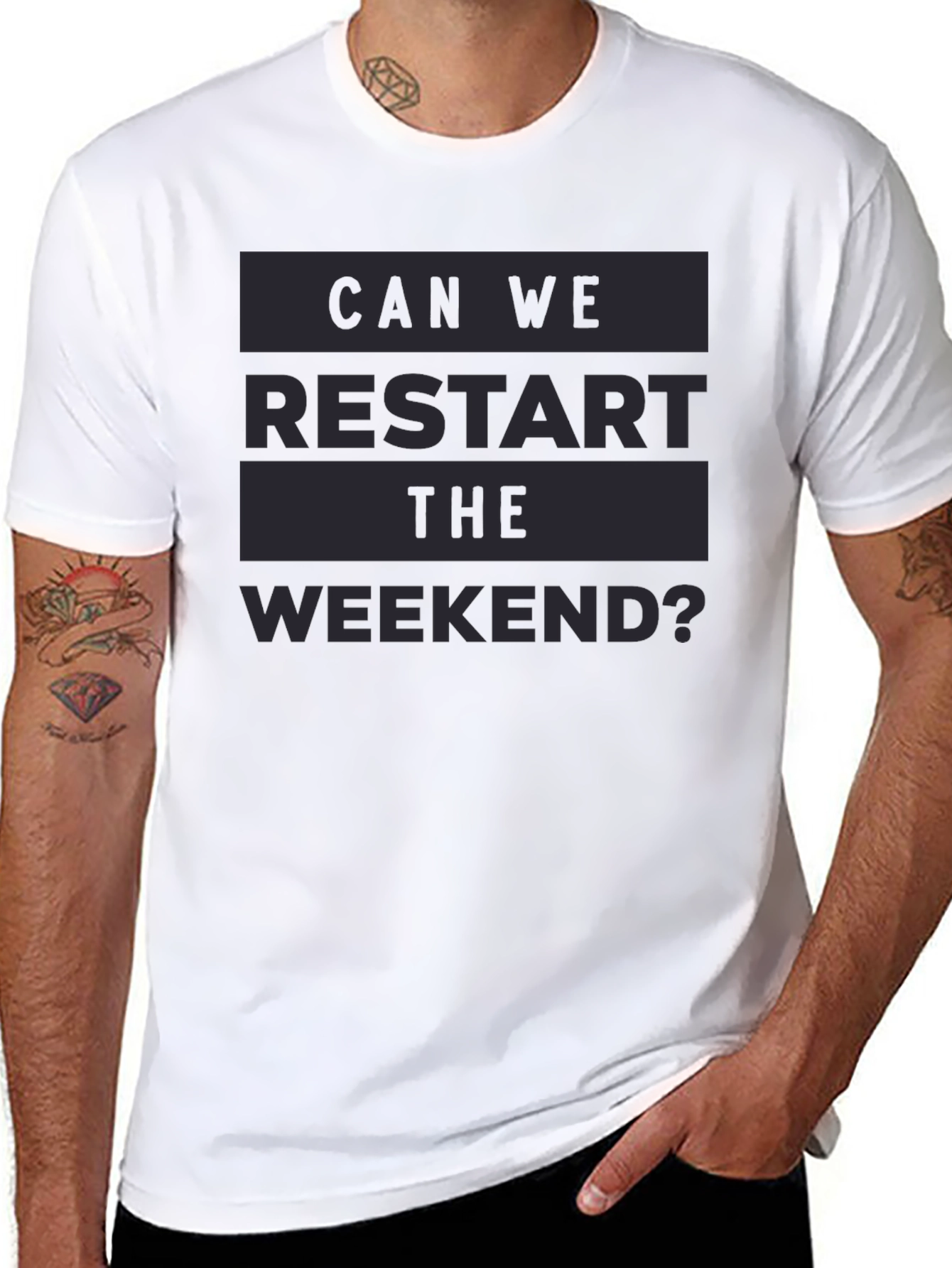 Restart The Weekend Graphic Tee - Relaxed Fit