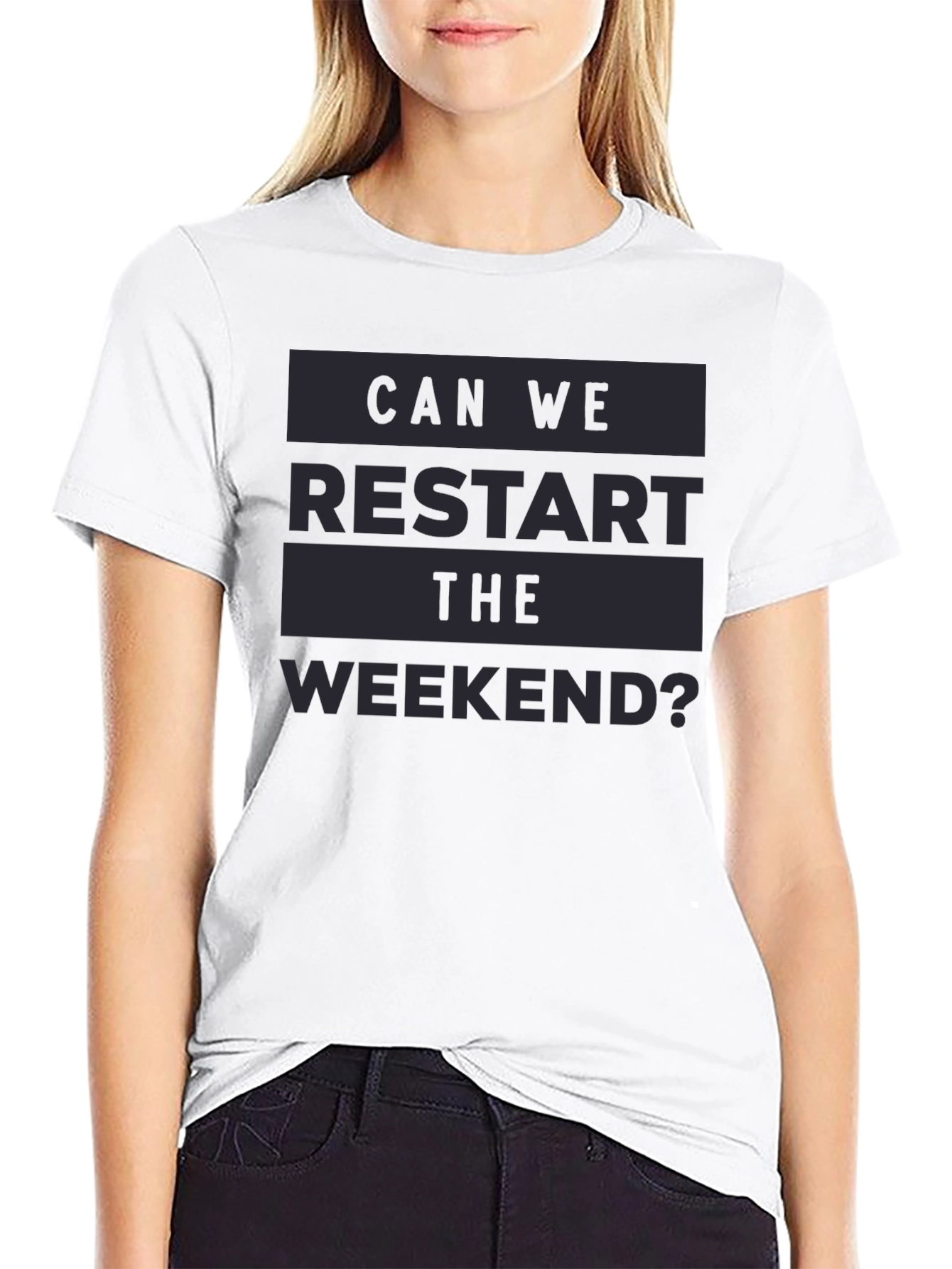 Restart The Weekend Graphic Tee - Relaxed Fit