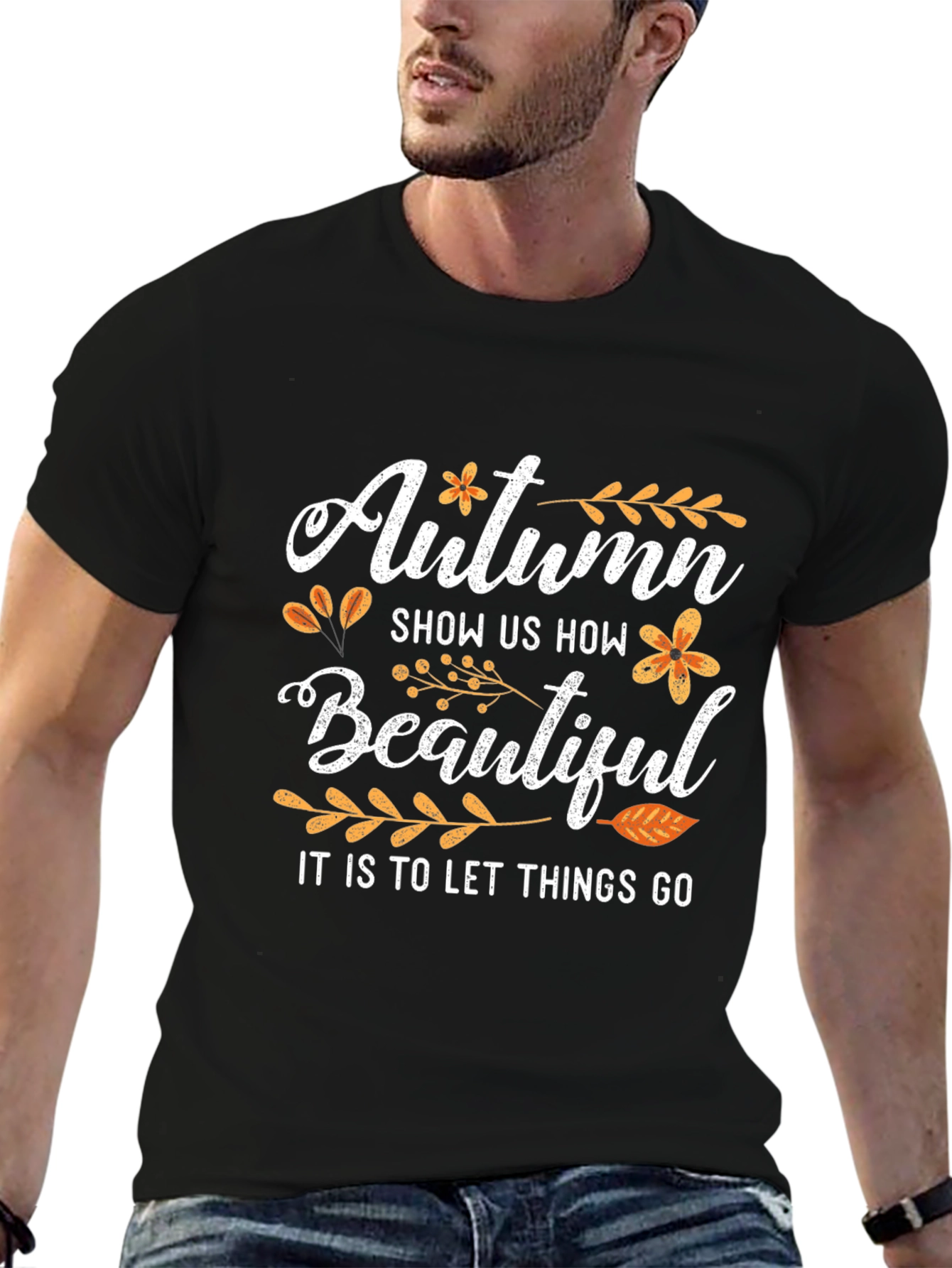 Autumn Themed Graphic T-Shirt