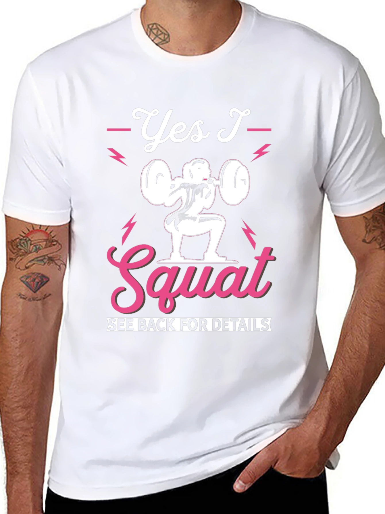 Yes I Squat Graphic Tee - Fitness Apparel