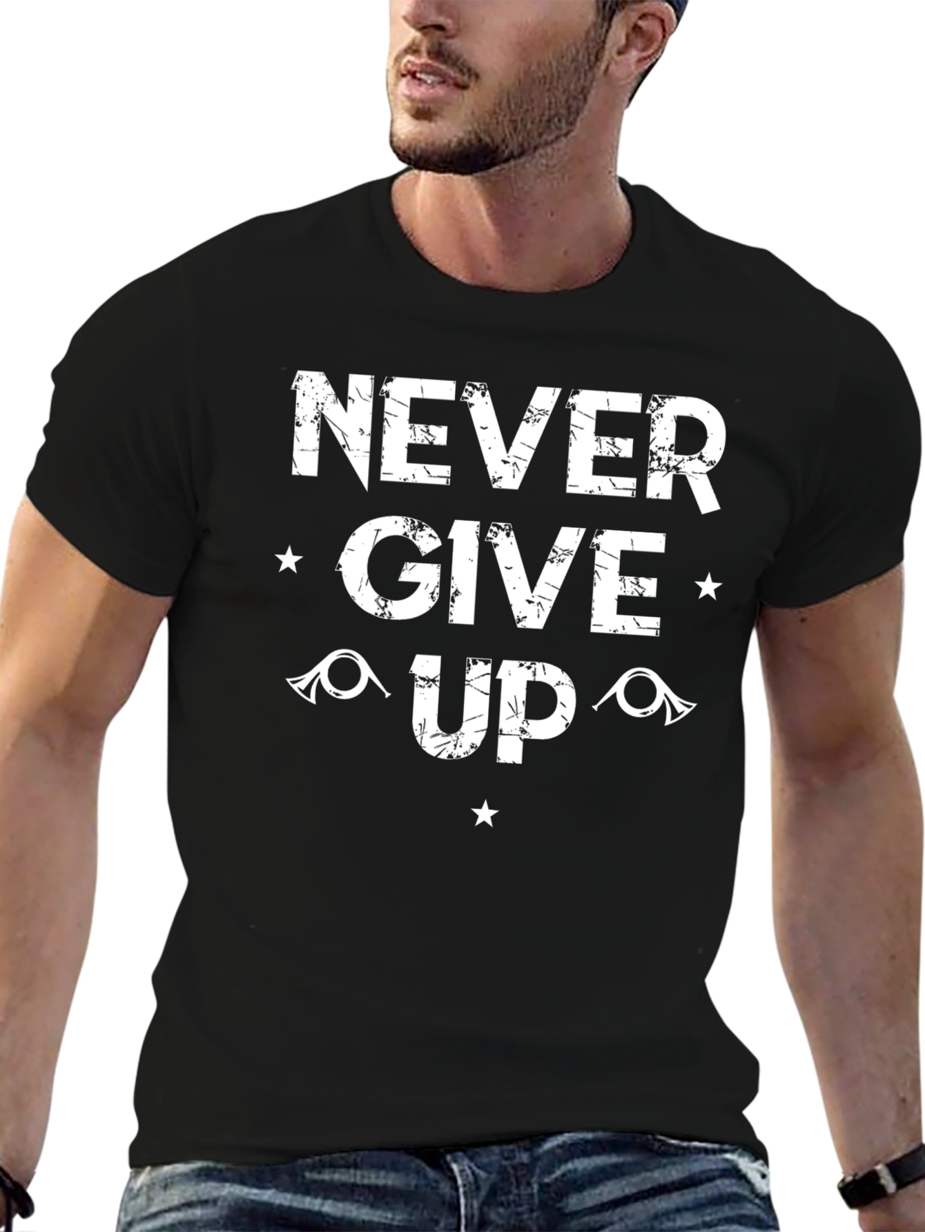 Never Give Up Graphic T-Shirt