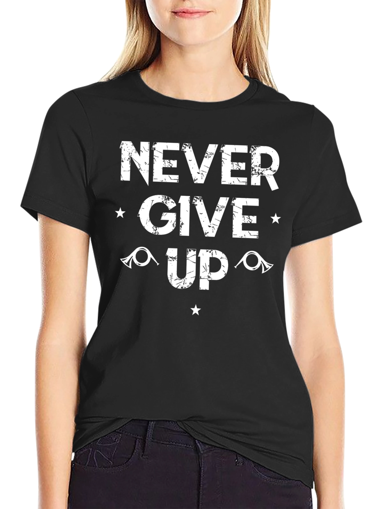 Never Give Up Graphic T-Shirt
