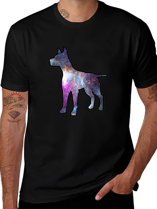 Galaxy Dog Graphic Tee - Black