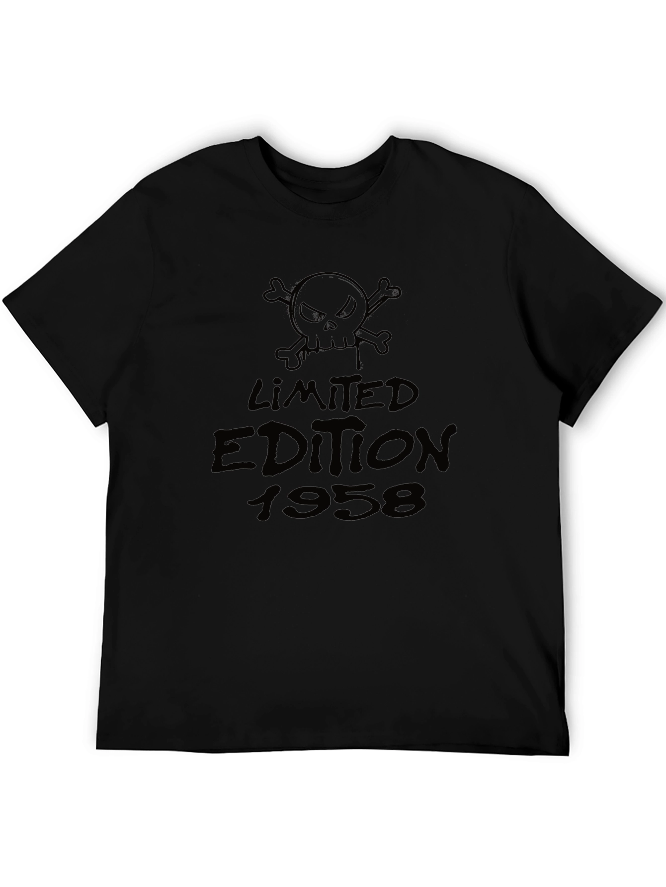 Limited Edition 1958 Skull Graphic Black Tee