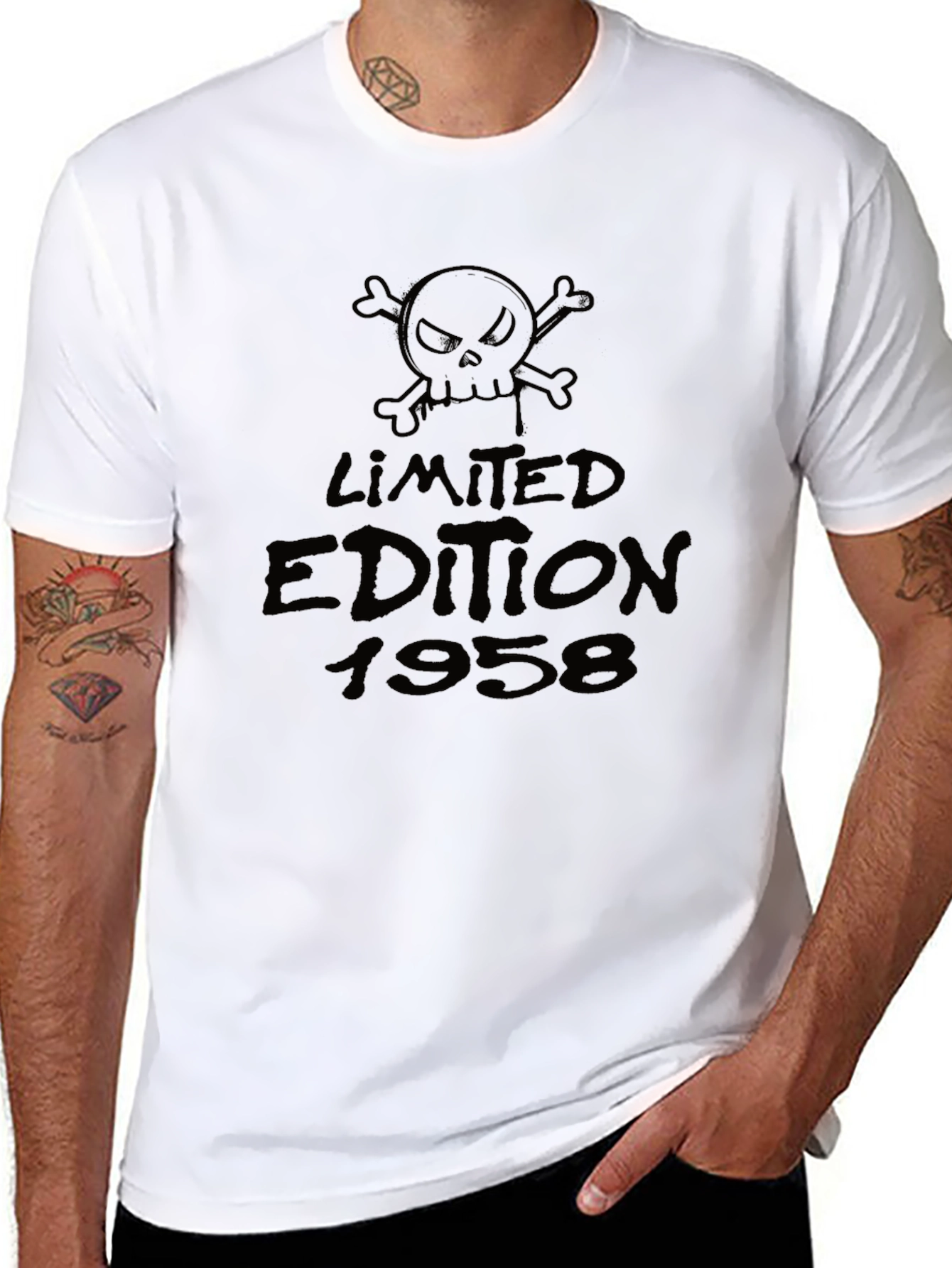 Limited Edition 1958 Skull Graphic Black Tee