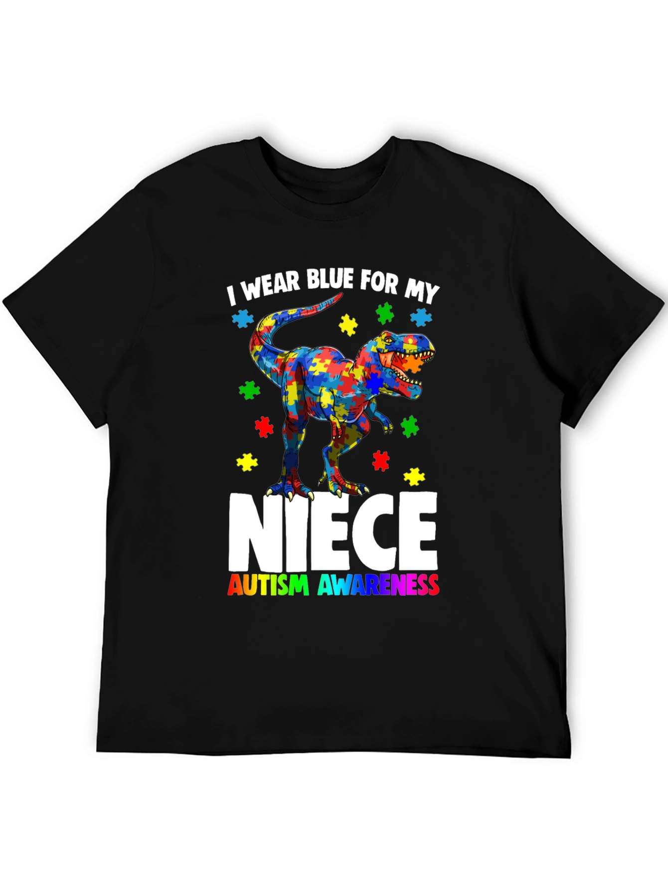 Autism Awareness Dinosaur T-Shirt for Niece