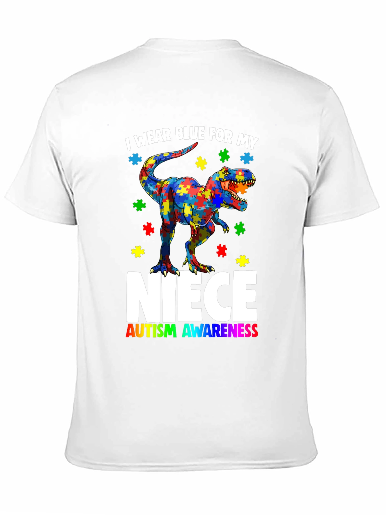Autism Awareness Dinosaur T-Shirt for Niece