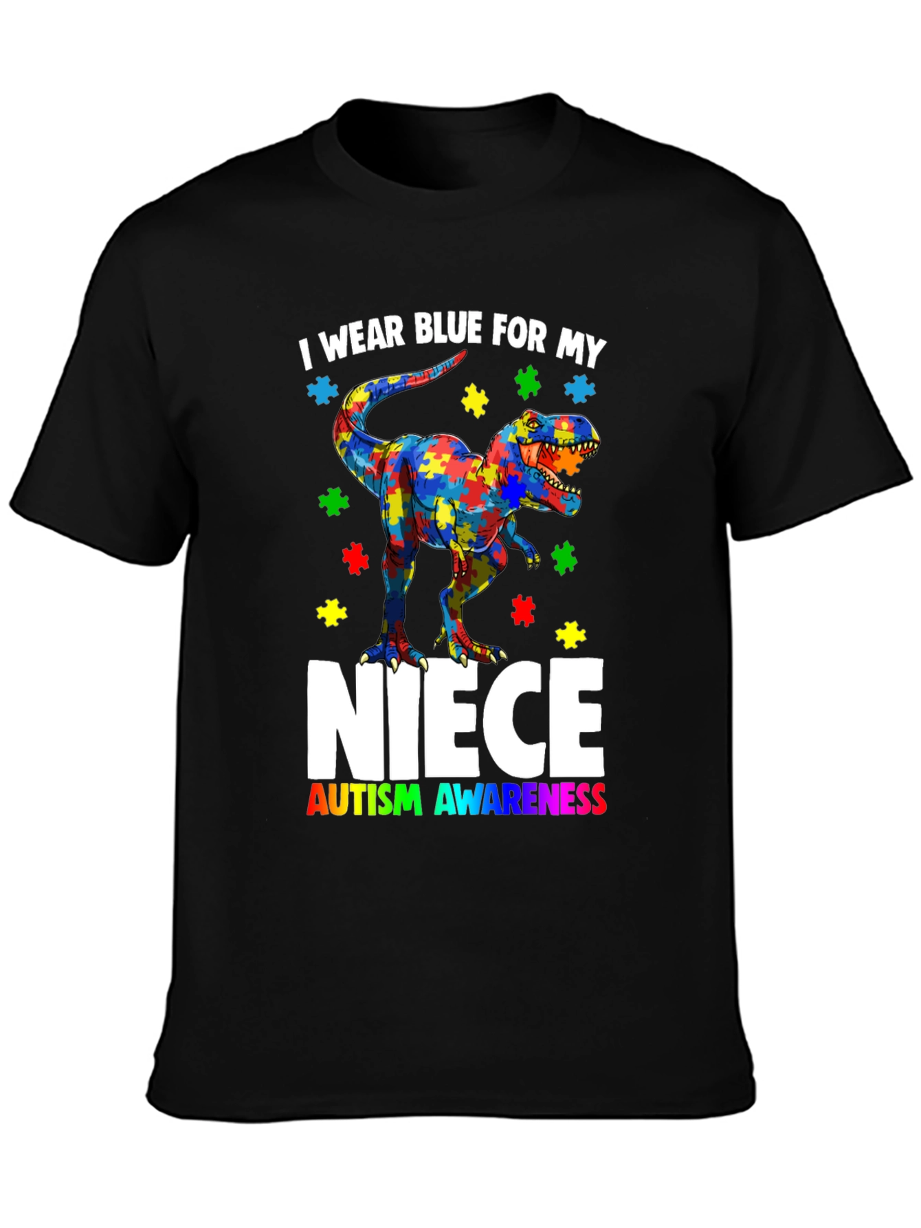 Autism Awareness Dinosaur T-Shirt for Niece