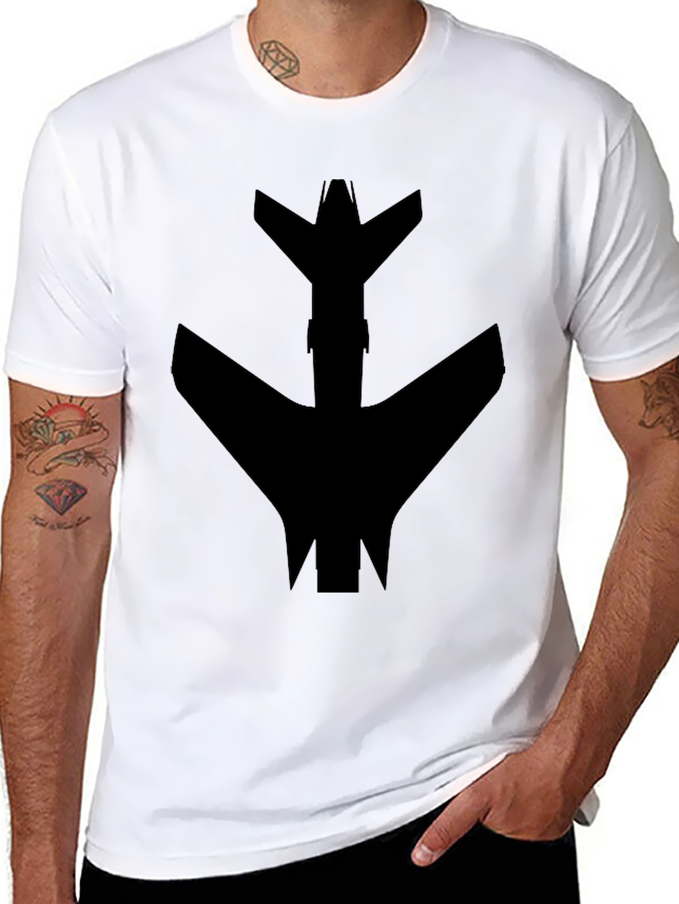 Black Airplane Graphic Tee - Pilot Inspired