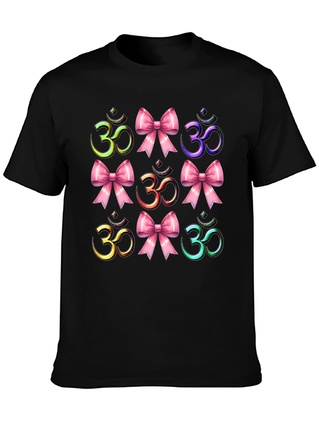 Om Symbol T-Shirt with Bows
