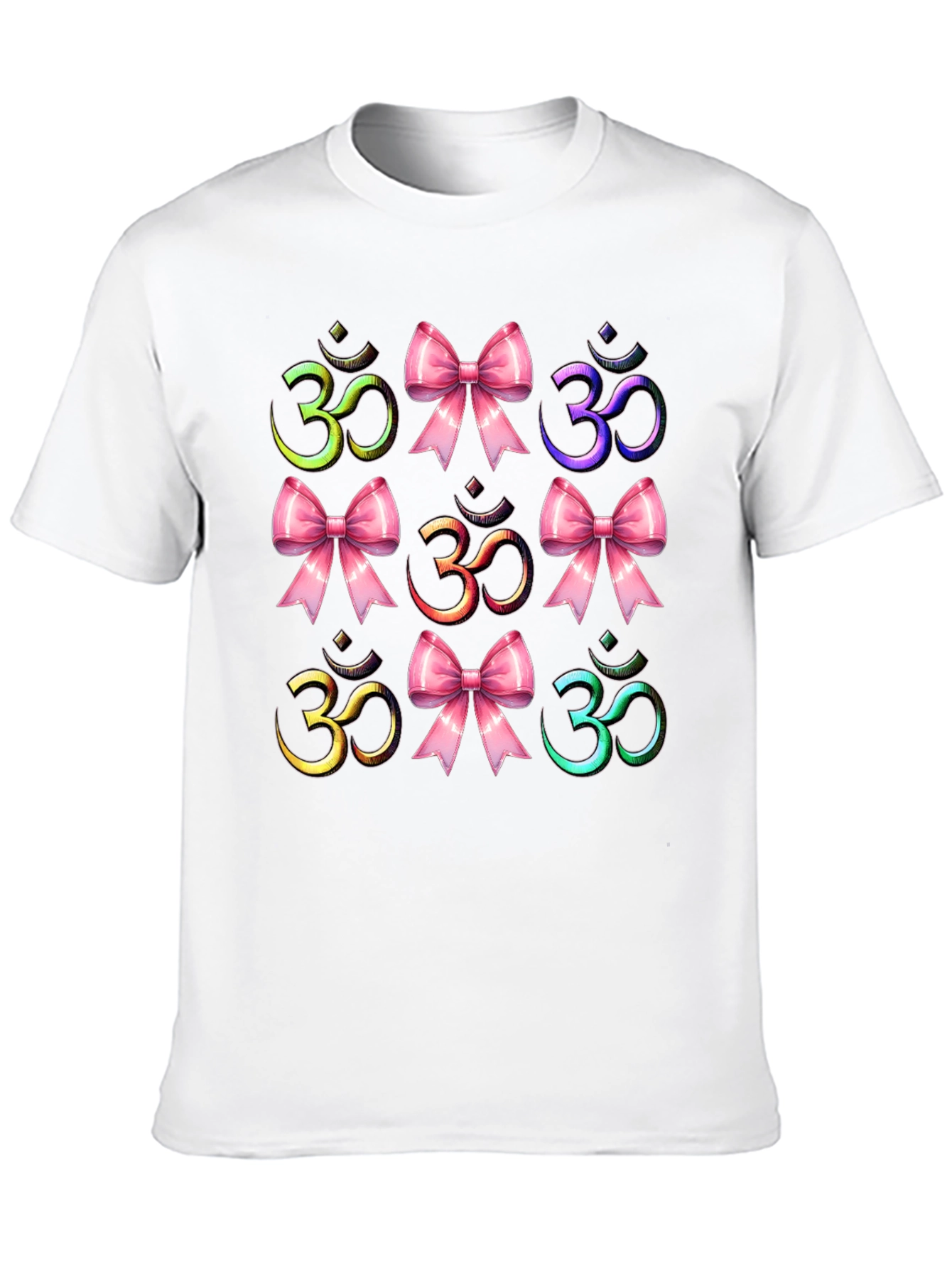 Om Symbol T-Shirt with Bows