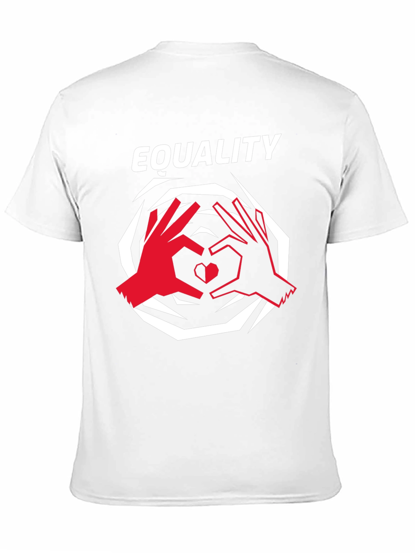 Equality Heart Hands Graphic T-Shirt - Black
