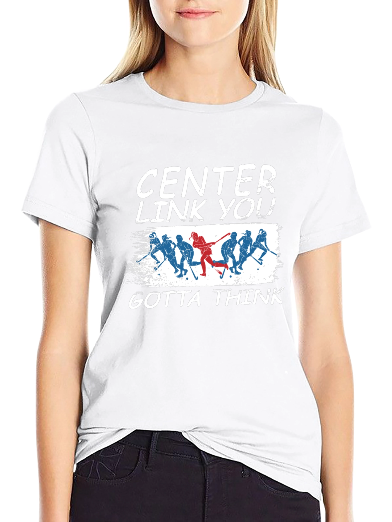 Center Link You Gotta Think Hockey Graphic Tee