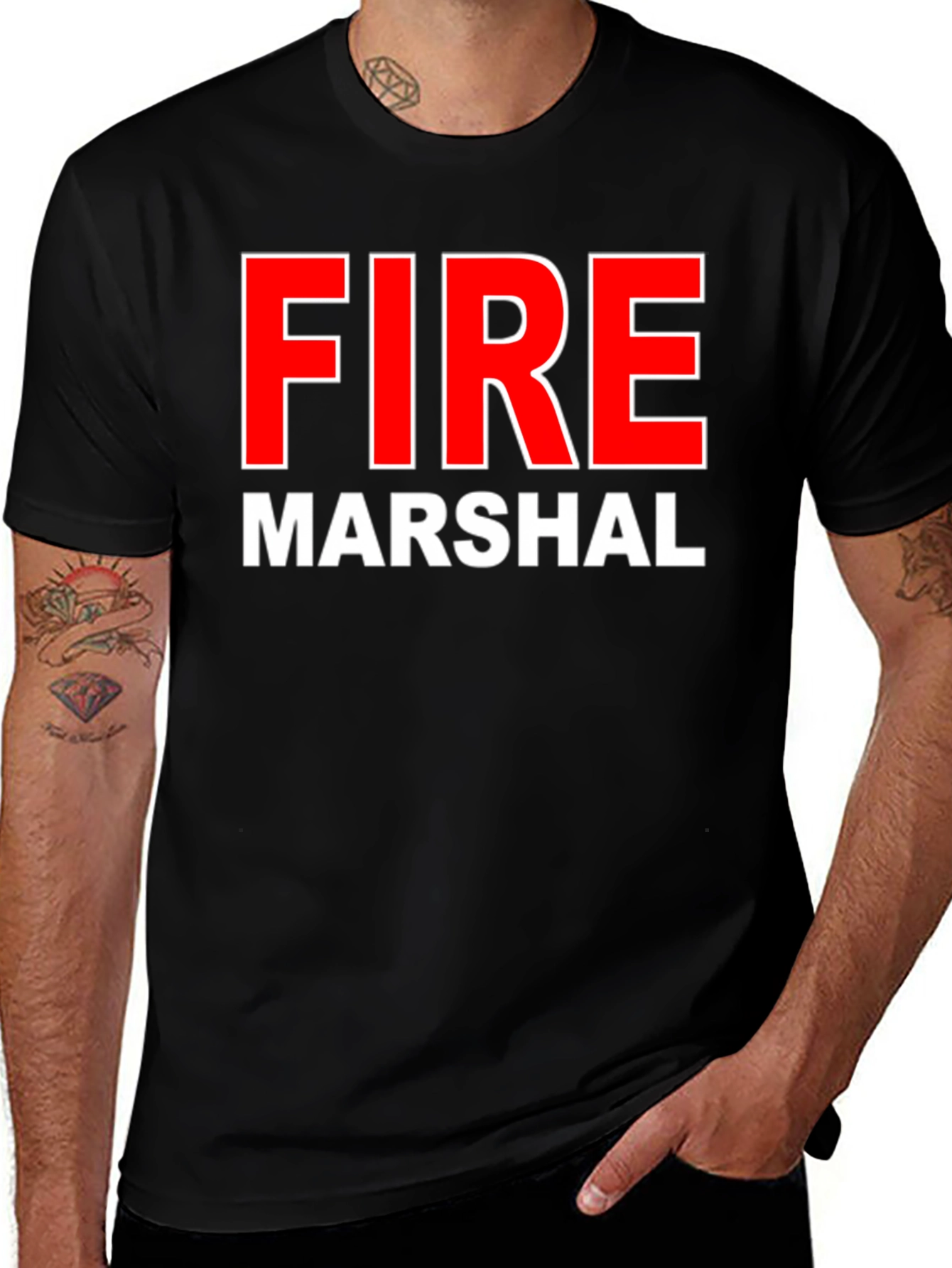 Fire Marshal Graphic T-Shirt - Black