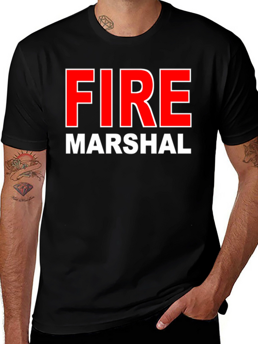 Fire Marshal Graphic T-Shirt - Black