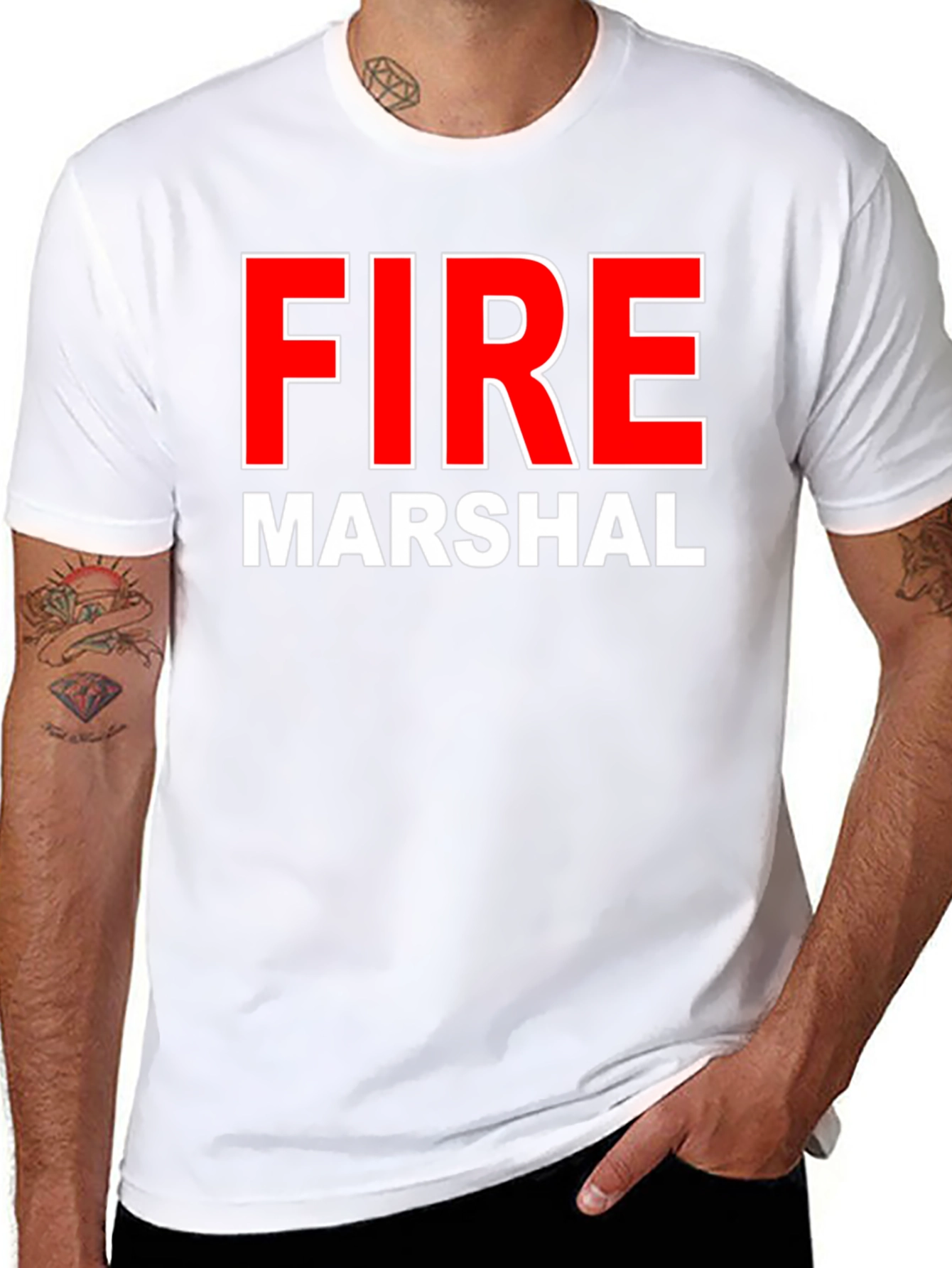 Fire Marshal Graphic T-Shirt - Black