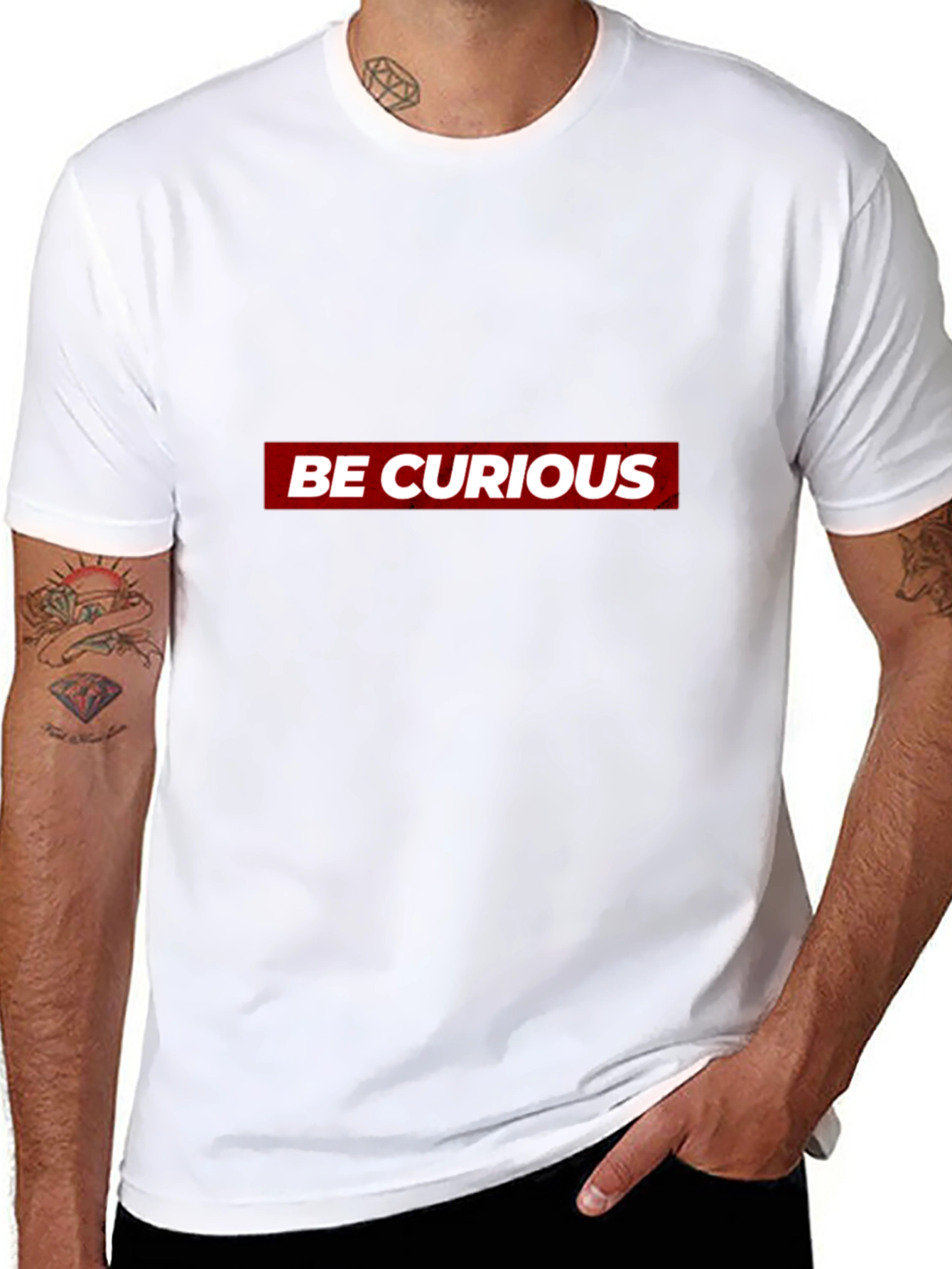 Be Curious Graphic Tee - Modern Style