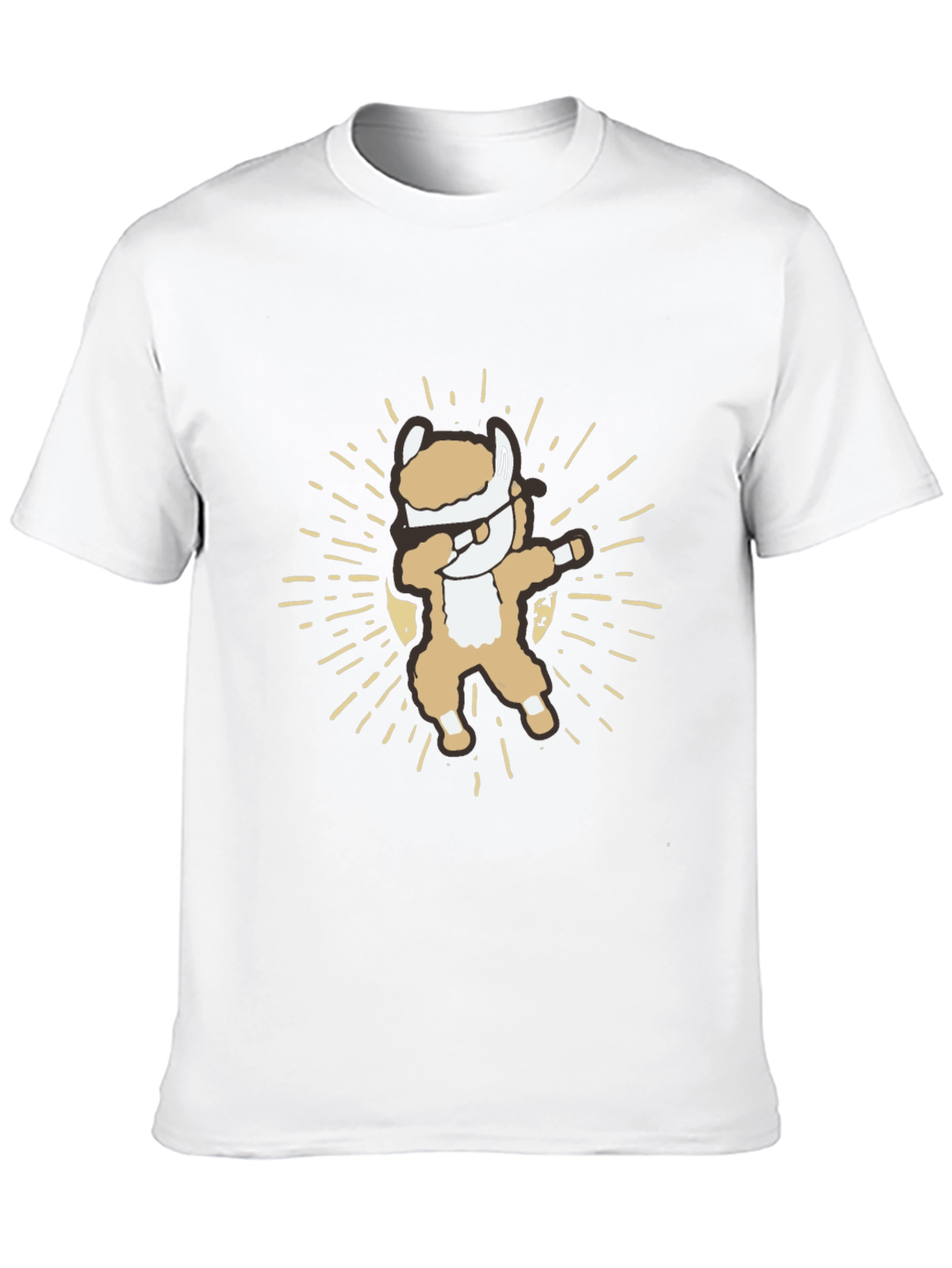 Dabbing Alpaca T-Shirt - Cute and Funny