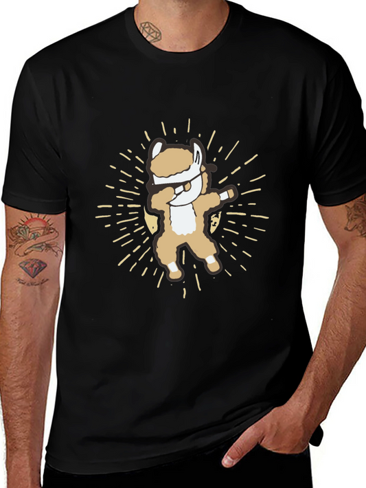 Dabbing Alpaca T-Shirt - Cute and Funny