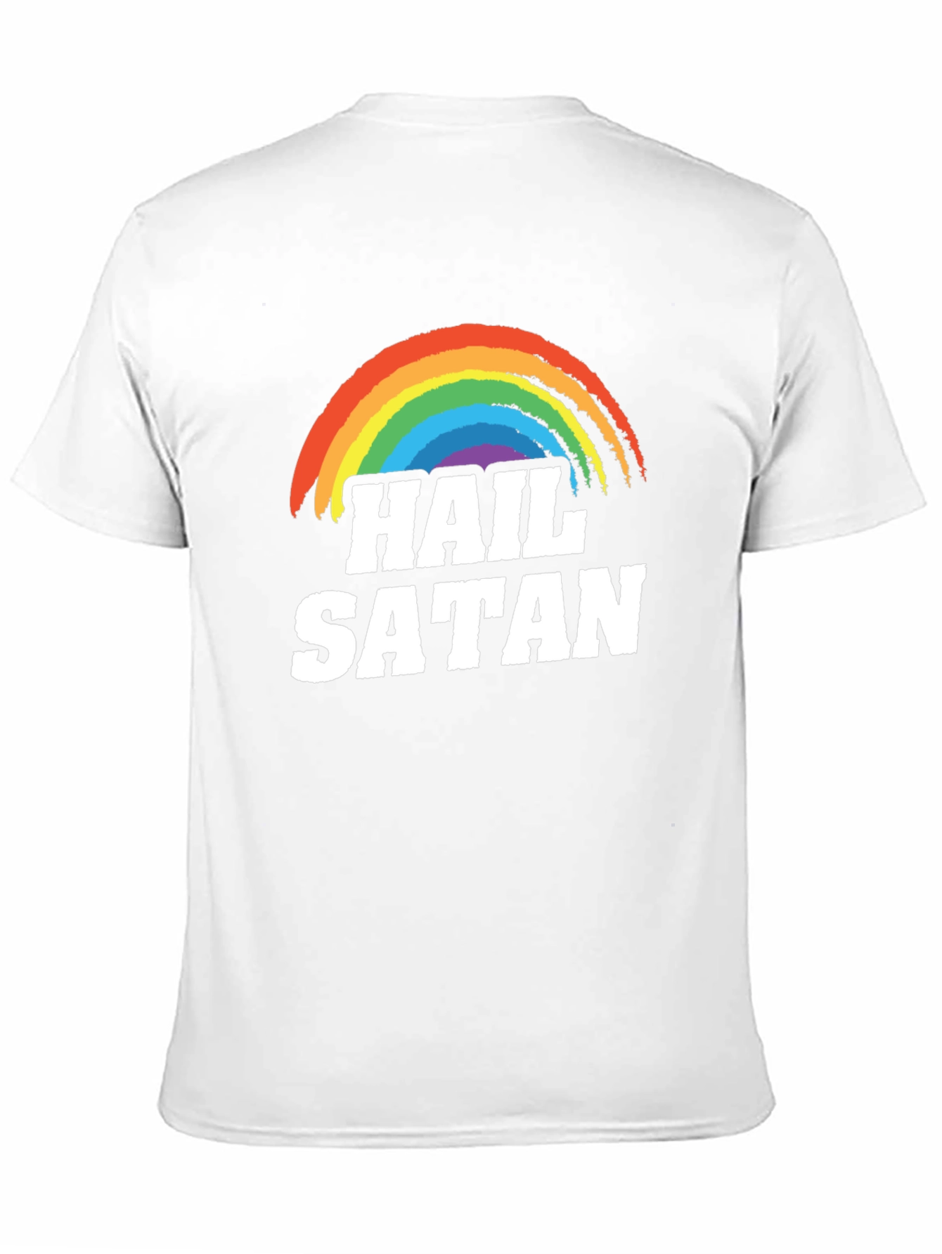Hail Satan Rainbow T-Shirt - Prideful Rebellion