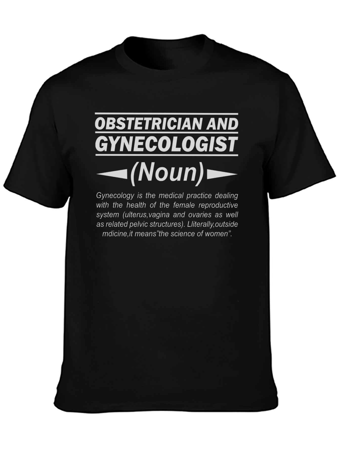 Obstetrician Gynecologist Definition T-Shirt - Medical Humor Tee