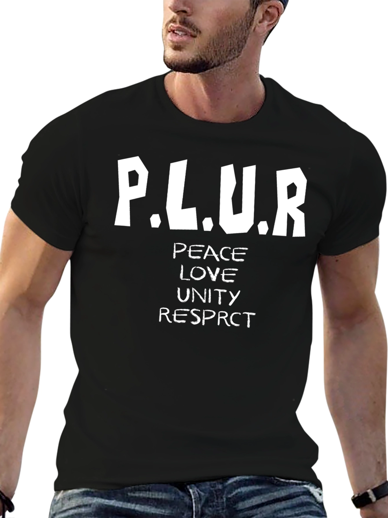 PLUR Peace Love Unity Respect Graphic Tee