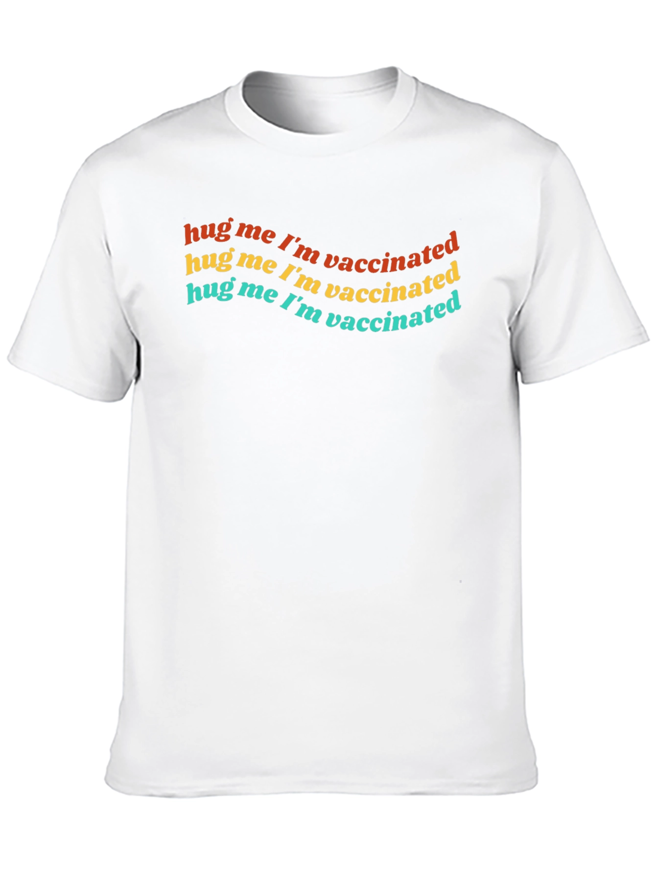 Hug Me Im Vaccinated Black T-Shirt