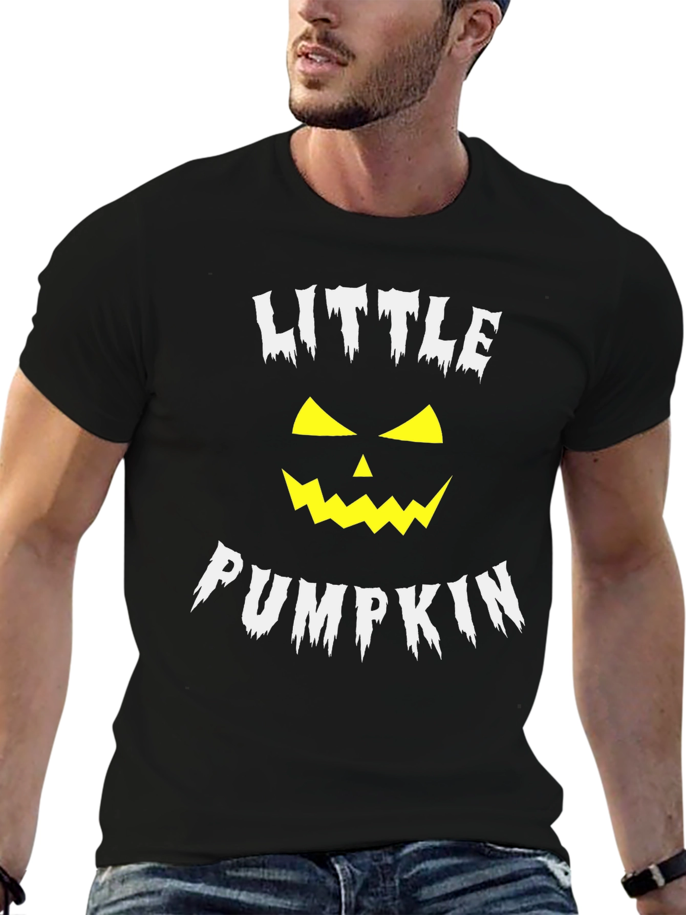 Little Pumpkin Halloween T-Shirt - Spooky Jack-o-Lantern Design