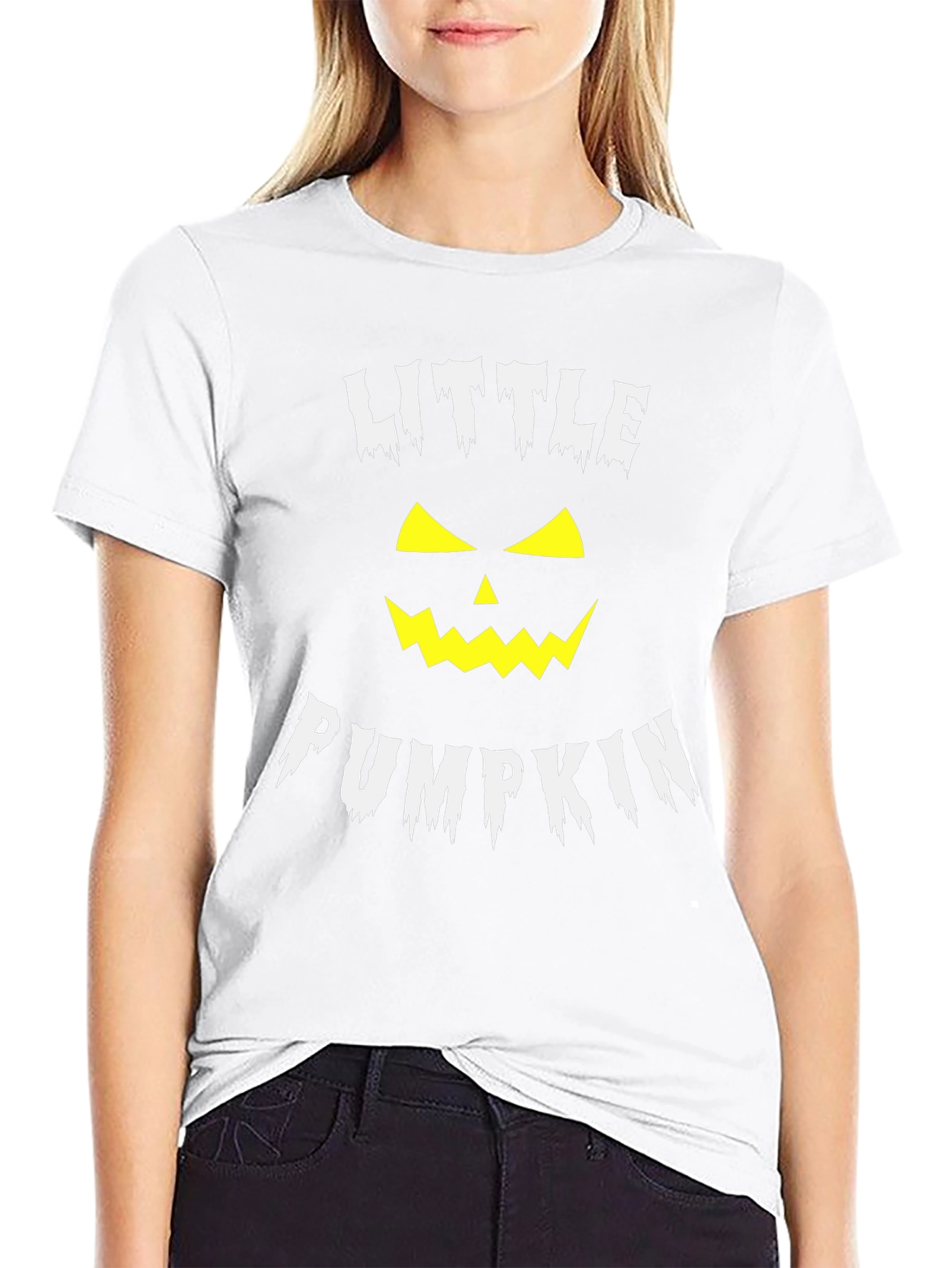 Little Pumpkin Halloween T-Shirt - Spooky Jack-o-Lantern Design