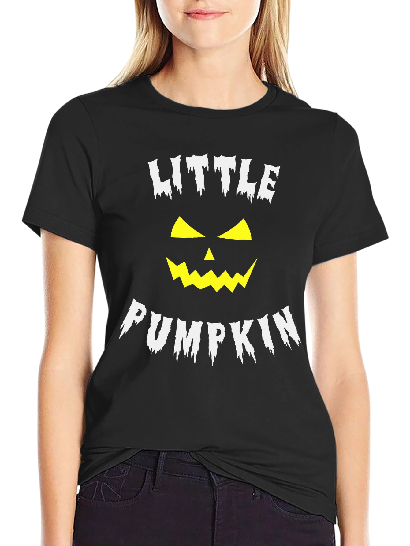 Little Pumpkin Halloween T-Shirt - Spooky Jack-o-Lantern Design