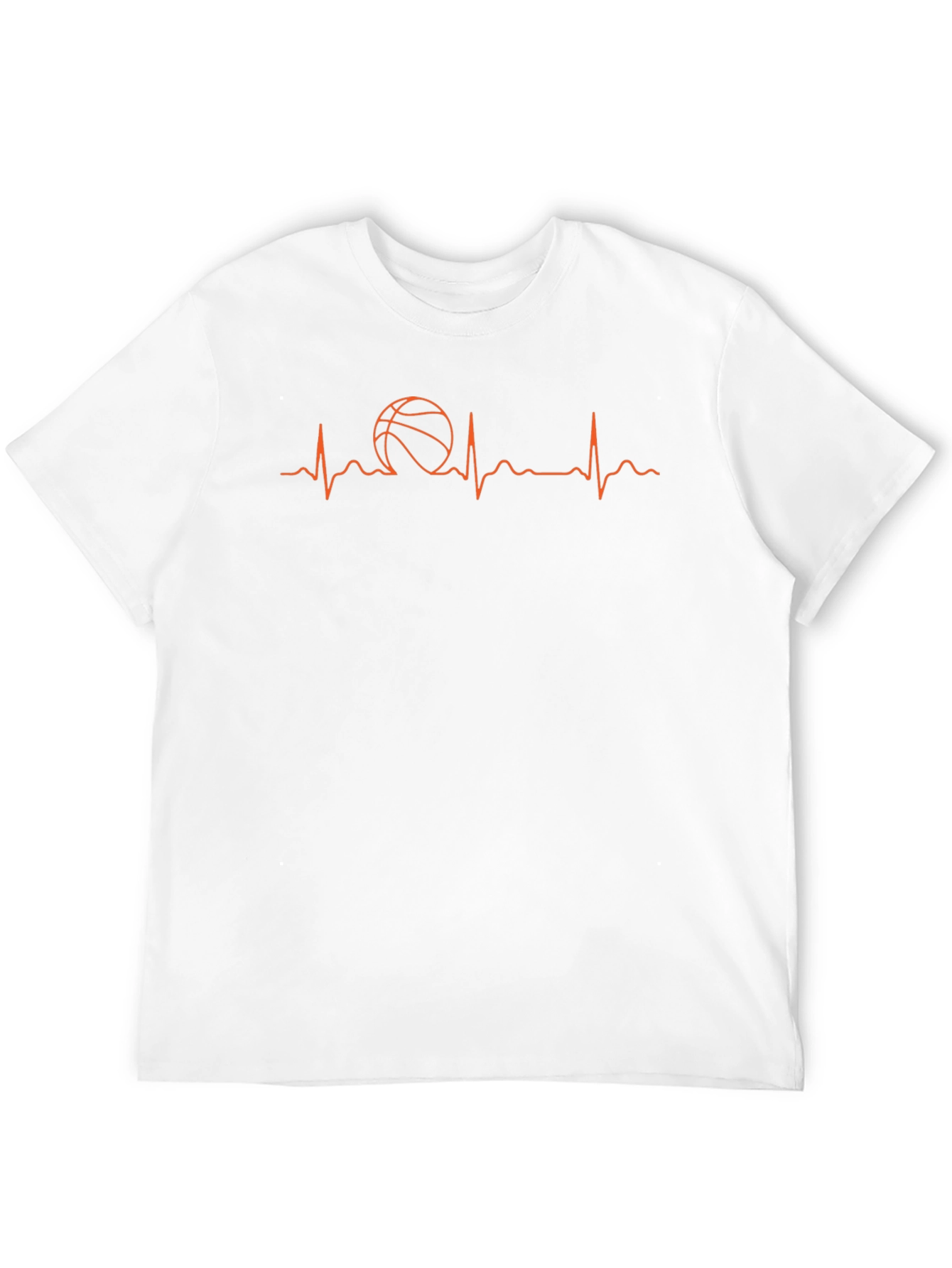 Basketball Heartbeat T-Shirt - Passionate Sport Tee