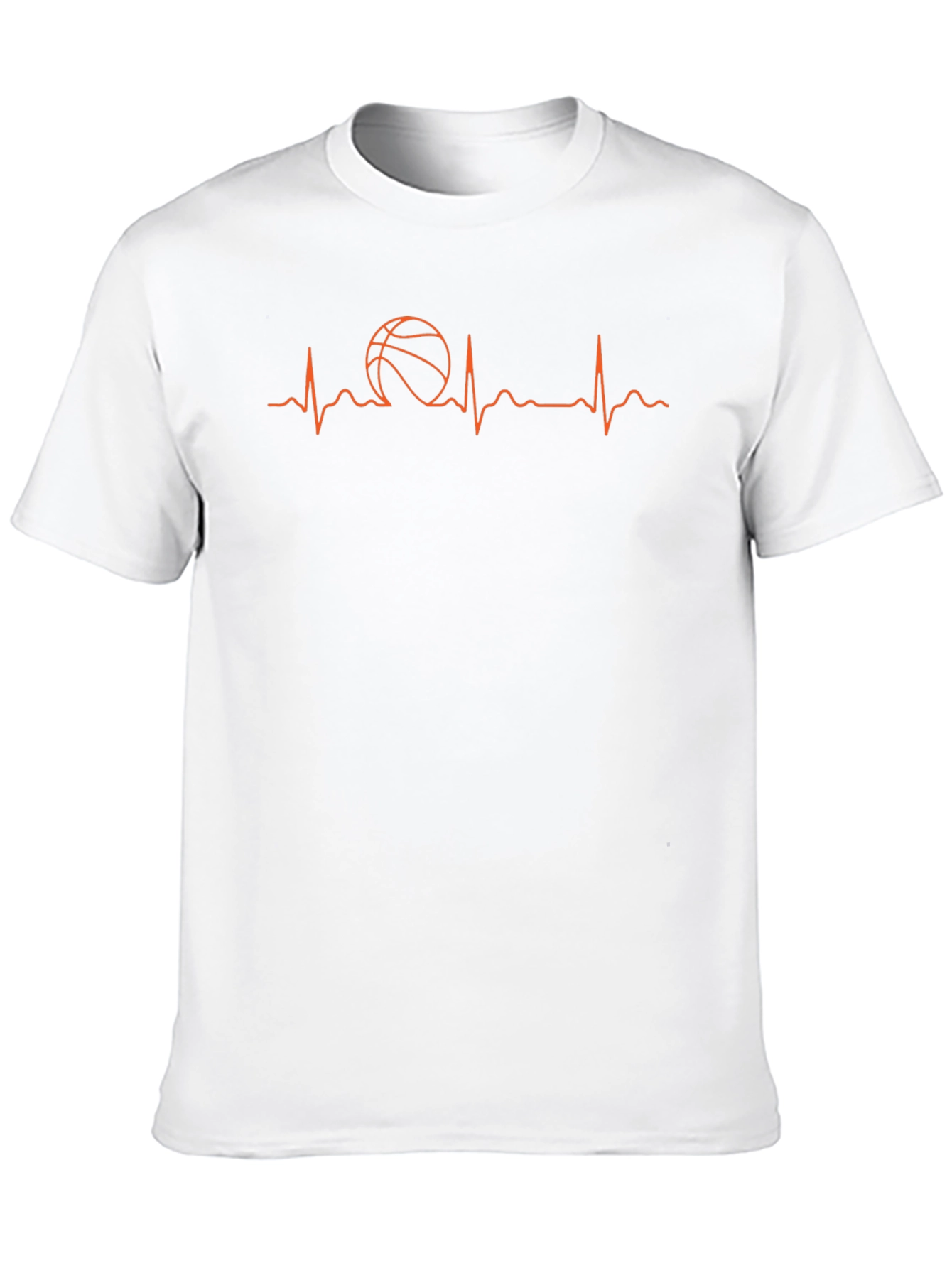 Basketball Heartbeat T-Shirt - Passionate Sport Tee