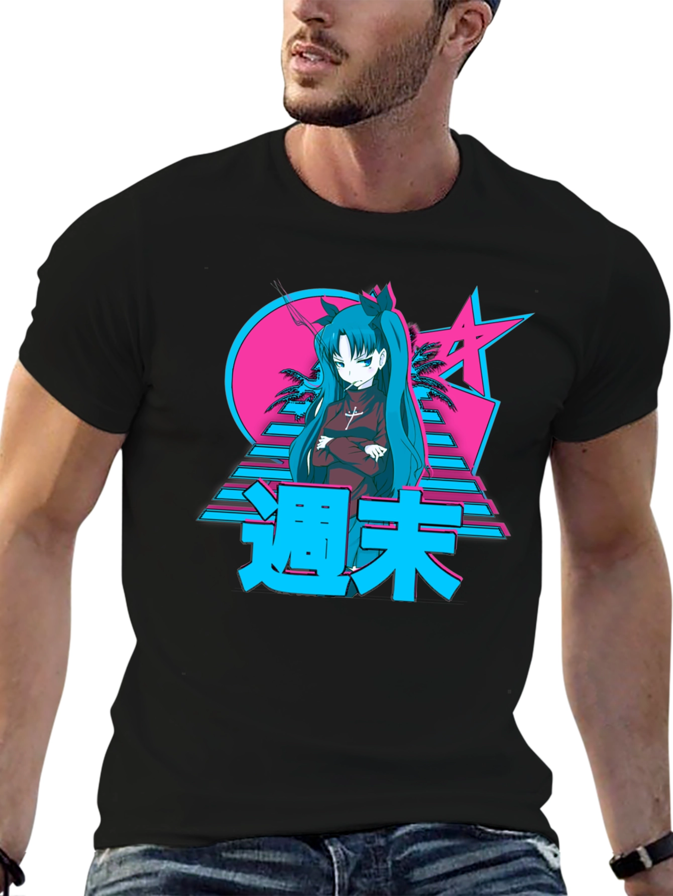 Retro Anime Graphic T-Shirt