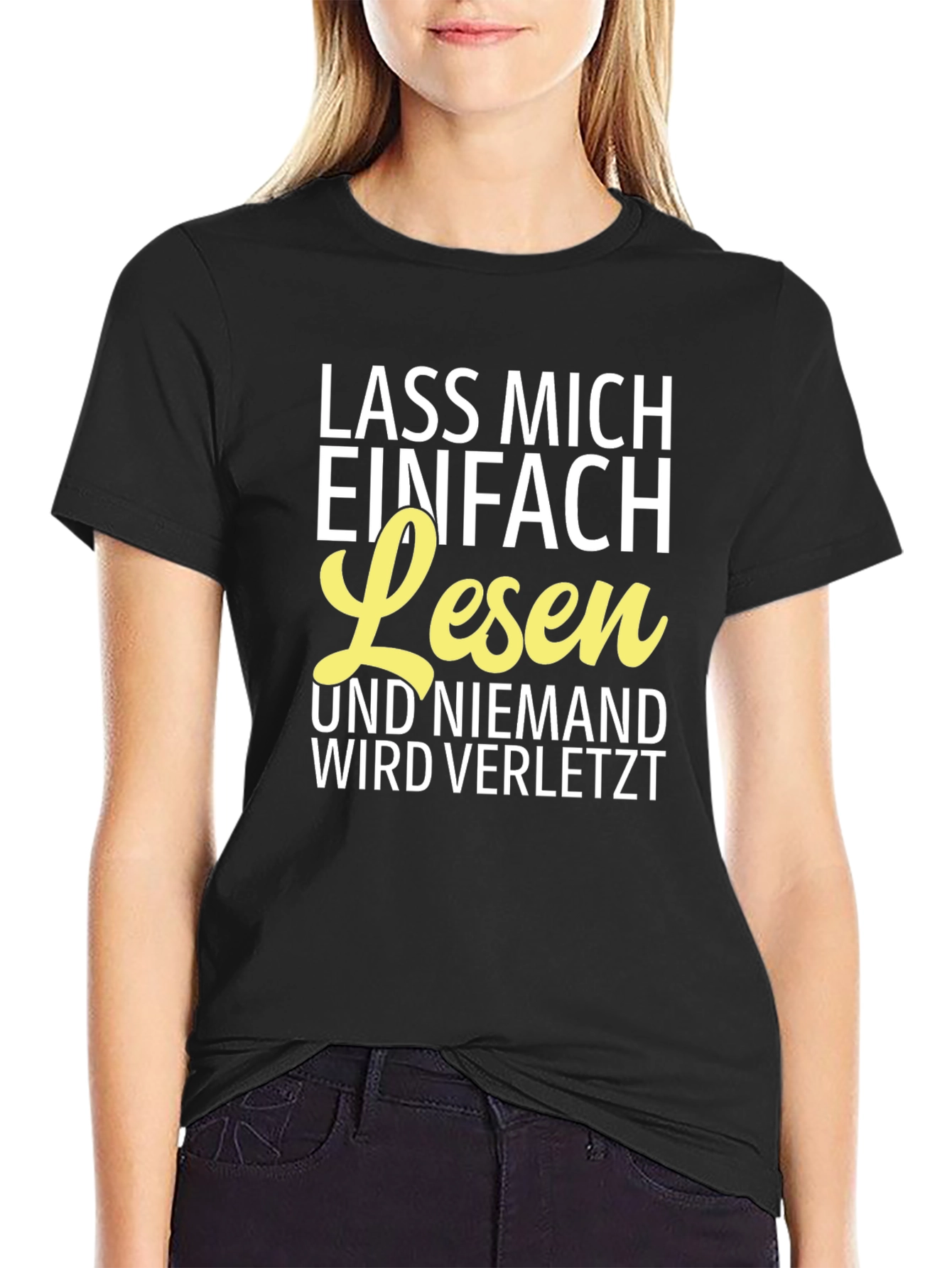 Lass Mich Einfach Lesen T-Shirt - German Text