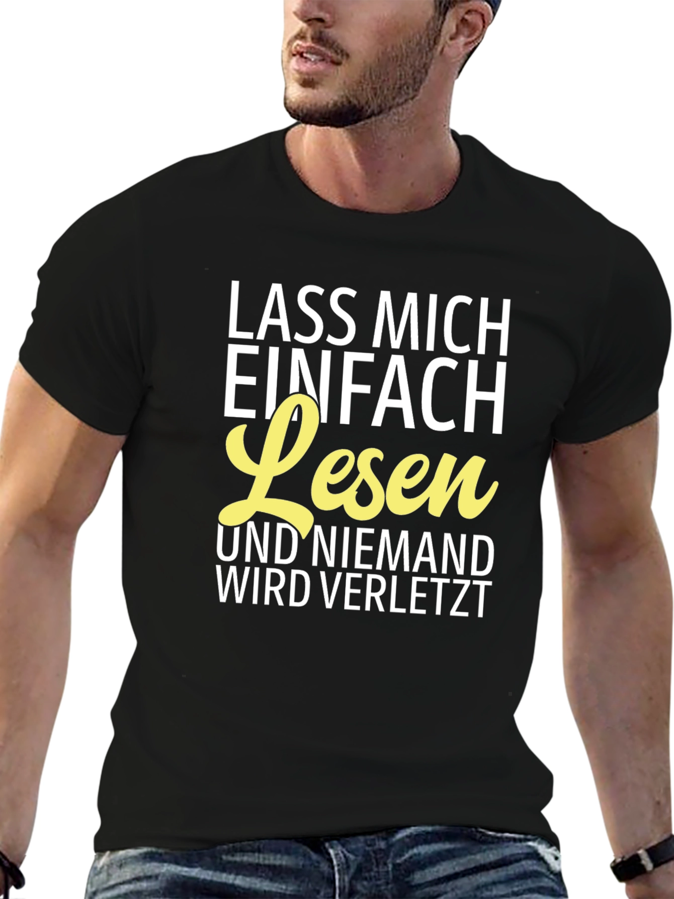 Lass Mich Einfach Lesen T-Shirt - German Text